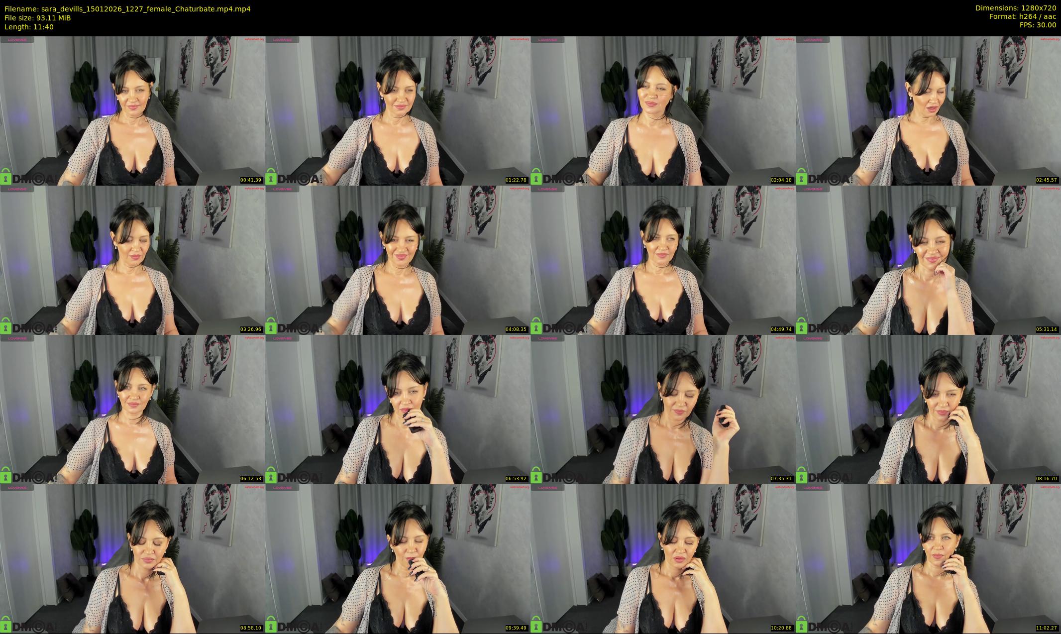 sara_devills — 12 minute Chaturbate female cam show recording, 720p, Jan 15, 2026