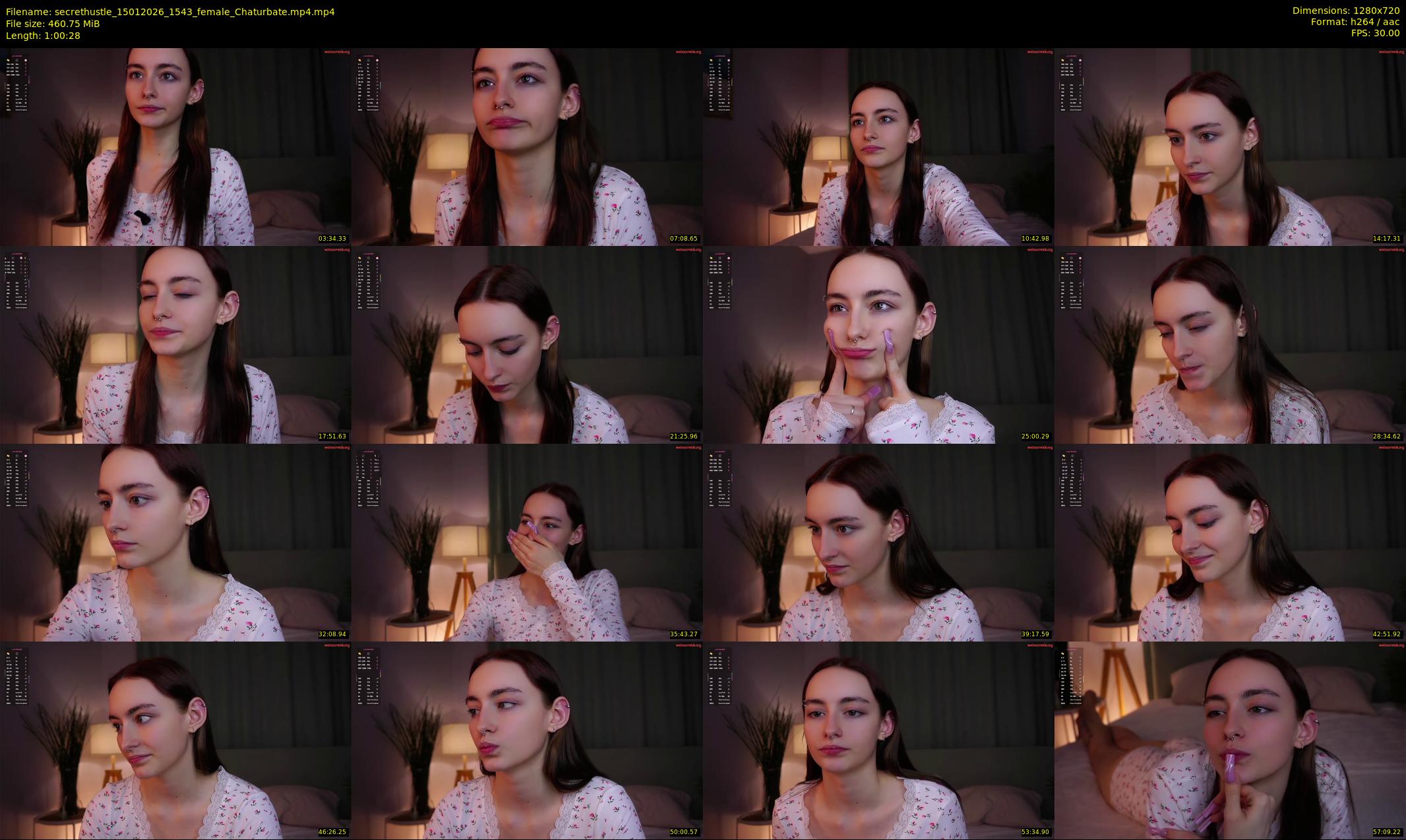 secrethustle — 61 minute Chaturbate female cam show recording, 720p, Jan 15, 2026