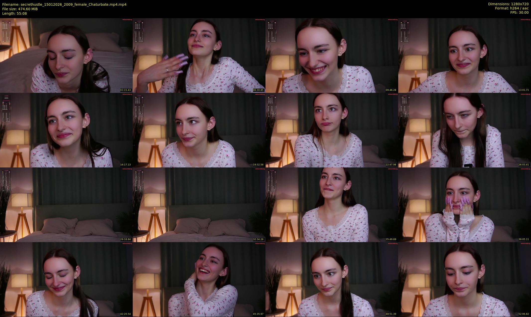 secrethustle — 56 minute Chaturbate female cam show recording, 720p, Jan 15, 2026