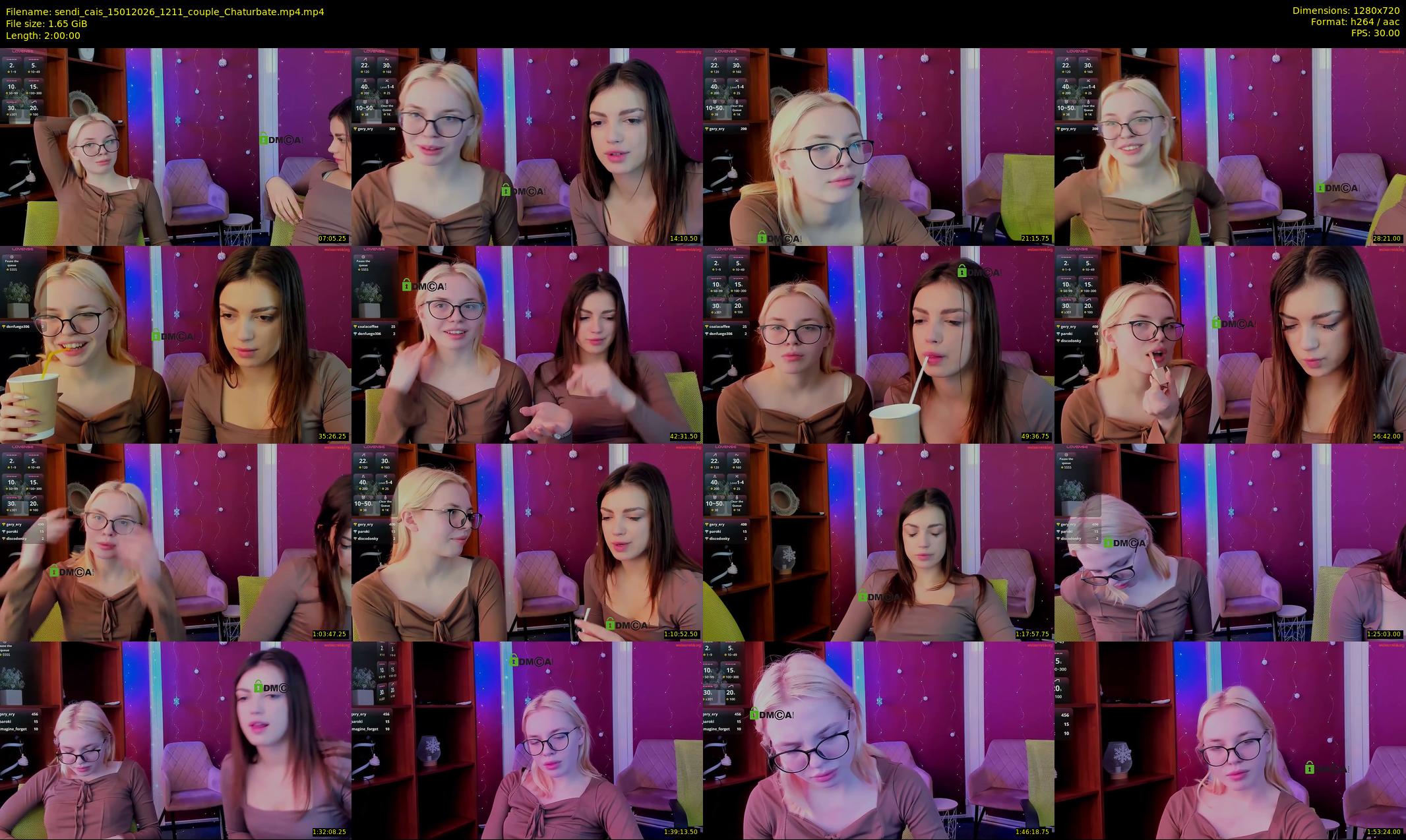 sendi_cais — 120 minute Chaturbate female cam show recording, 720p, Jan 15, 2026