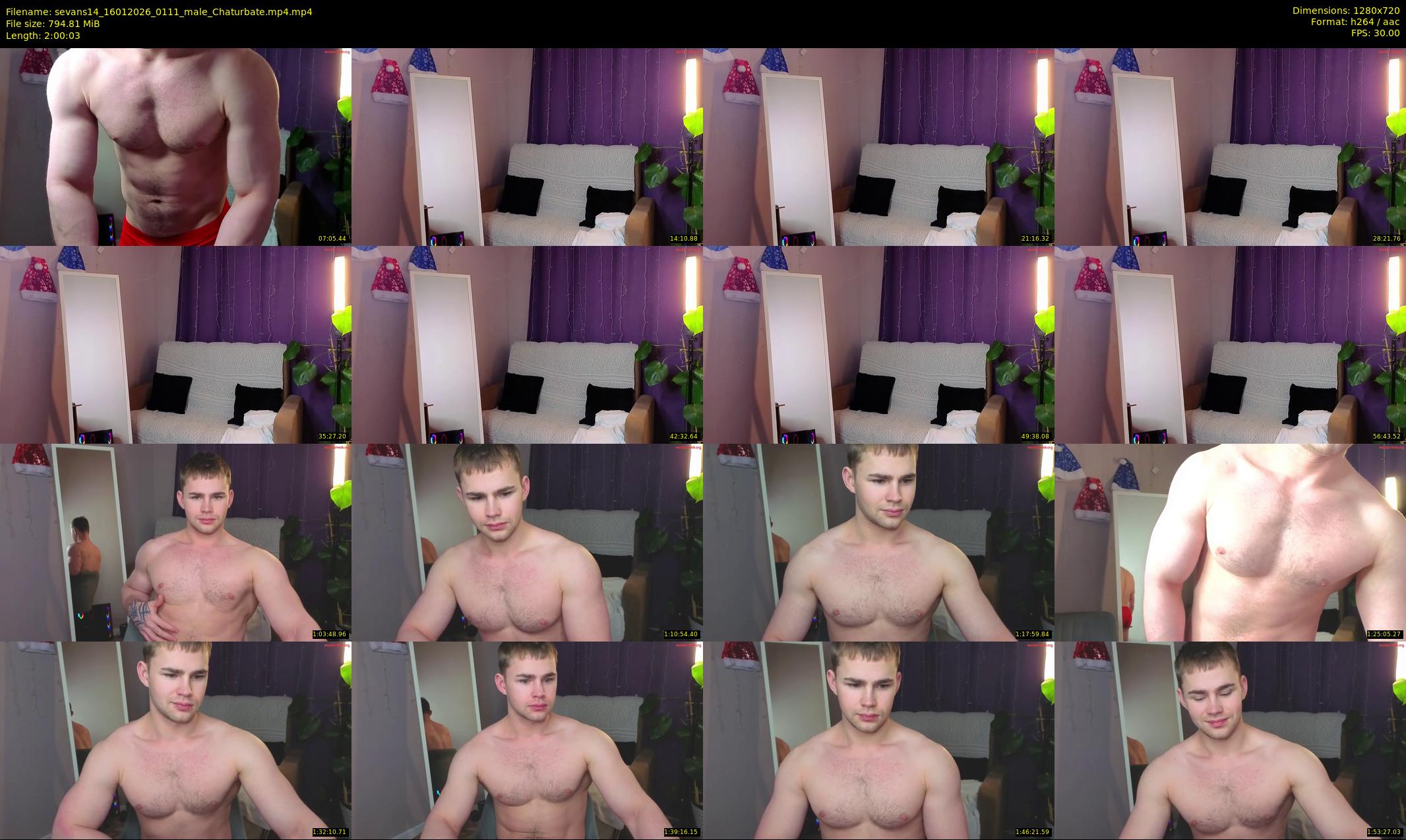 sevans14 — 121 minute Chaturbate male cam show recording, 720p, Jan 16, 2026