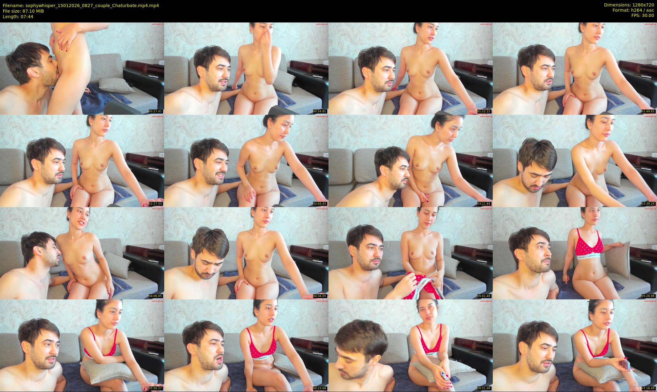 sophywhisper — 8 minute Chaturbate couple cam show recording, 720p, Jan 15, 2026