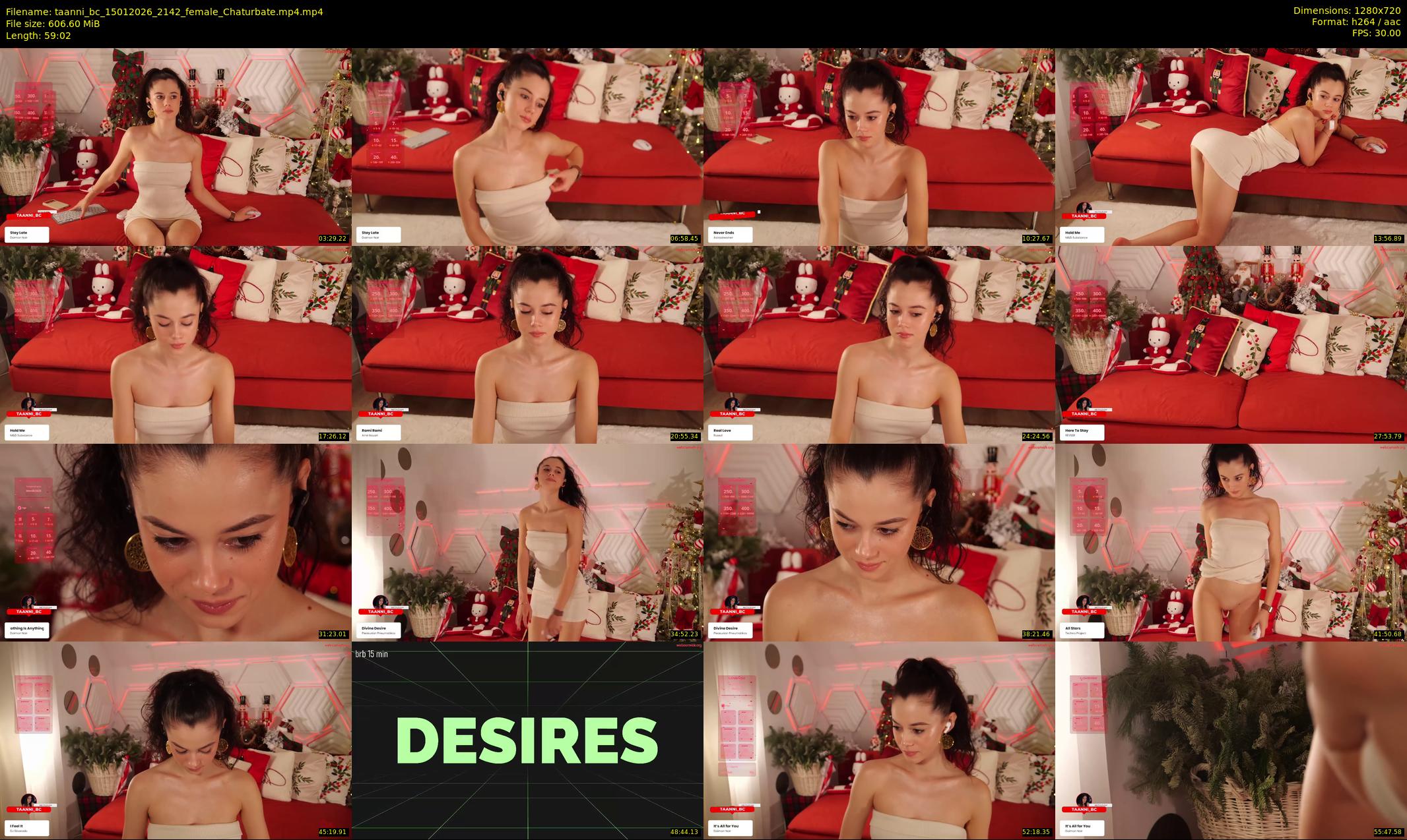 taanni_bc — 60 minute Chaturbate female cam show recording, 720p, Jan 15, 2026