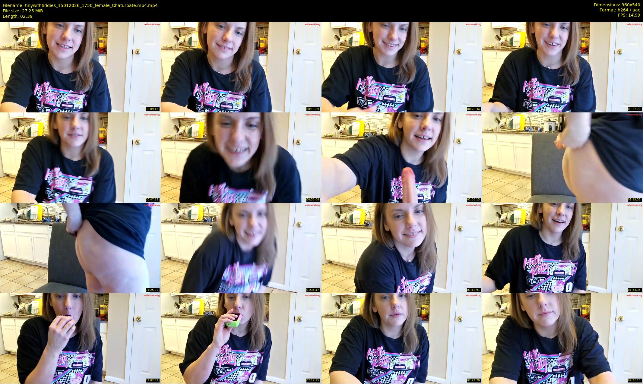 tinywithtiddies — 3 minute Chaturbate female cam show recording, 480p, Jan 15, 2026