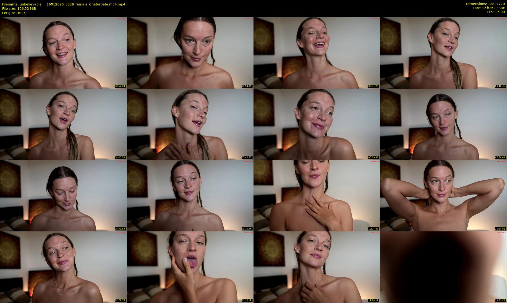 unbelievable__ — 17 minute Chaturbate female cam show recording, 720p, Jan 16, 2026