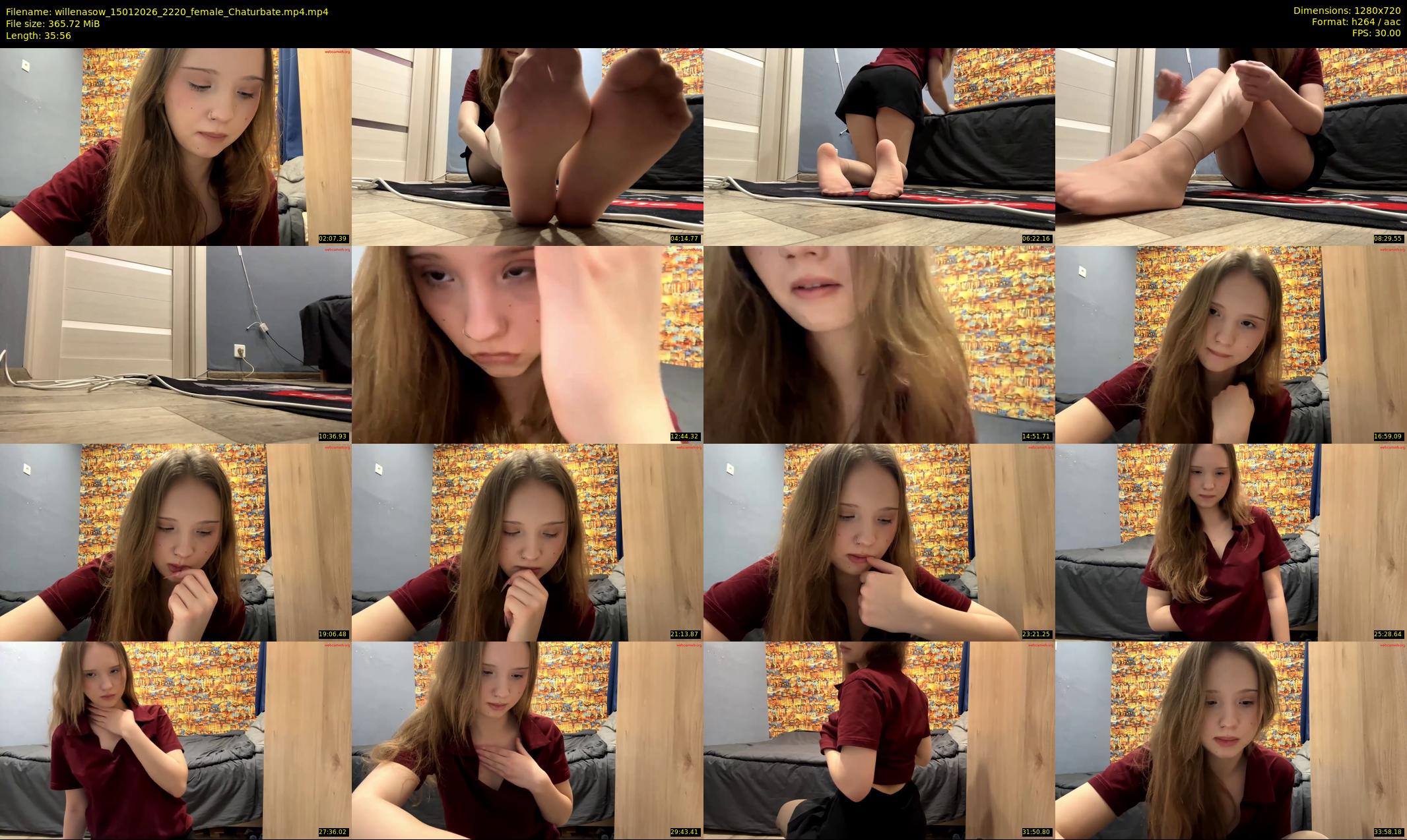 willenasow — 36 minute Chaturbate female cam show recording, 720p, Jan 15, 2026