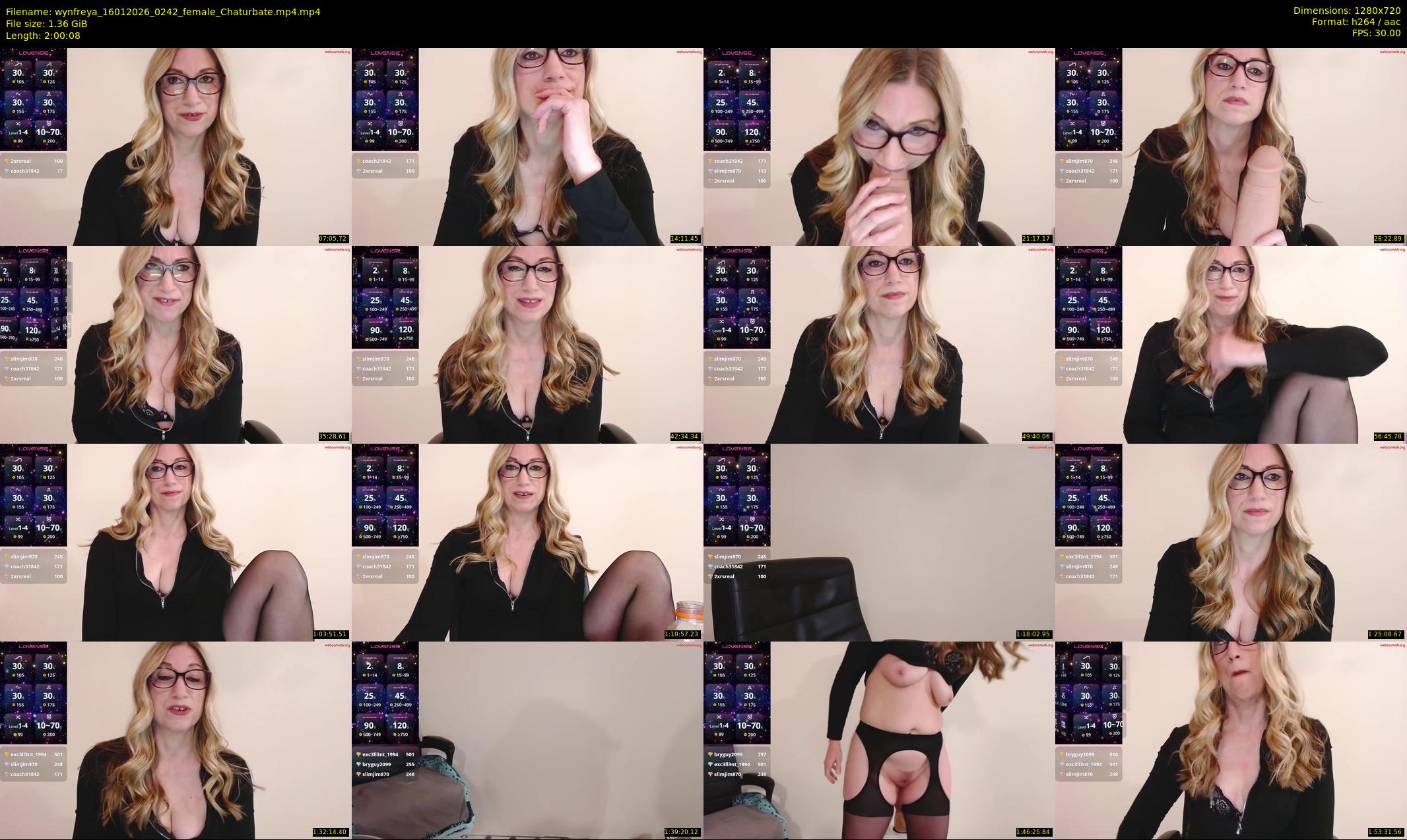 wynfreya — 121 minute Chaturbate female cam show recording, 720p, Jan 16, 2026