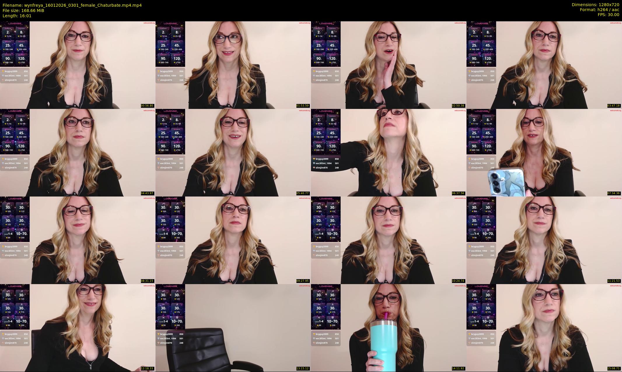 wynfreya — 17 minute Chaturbate female cam show recording, 720p, Jan 16, 2026
