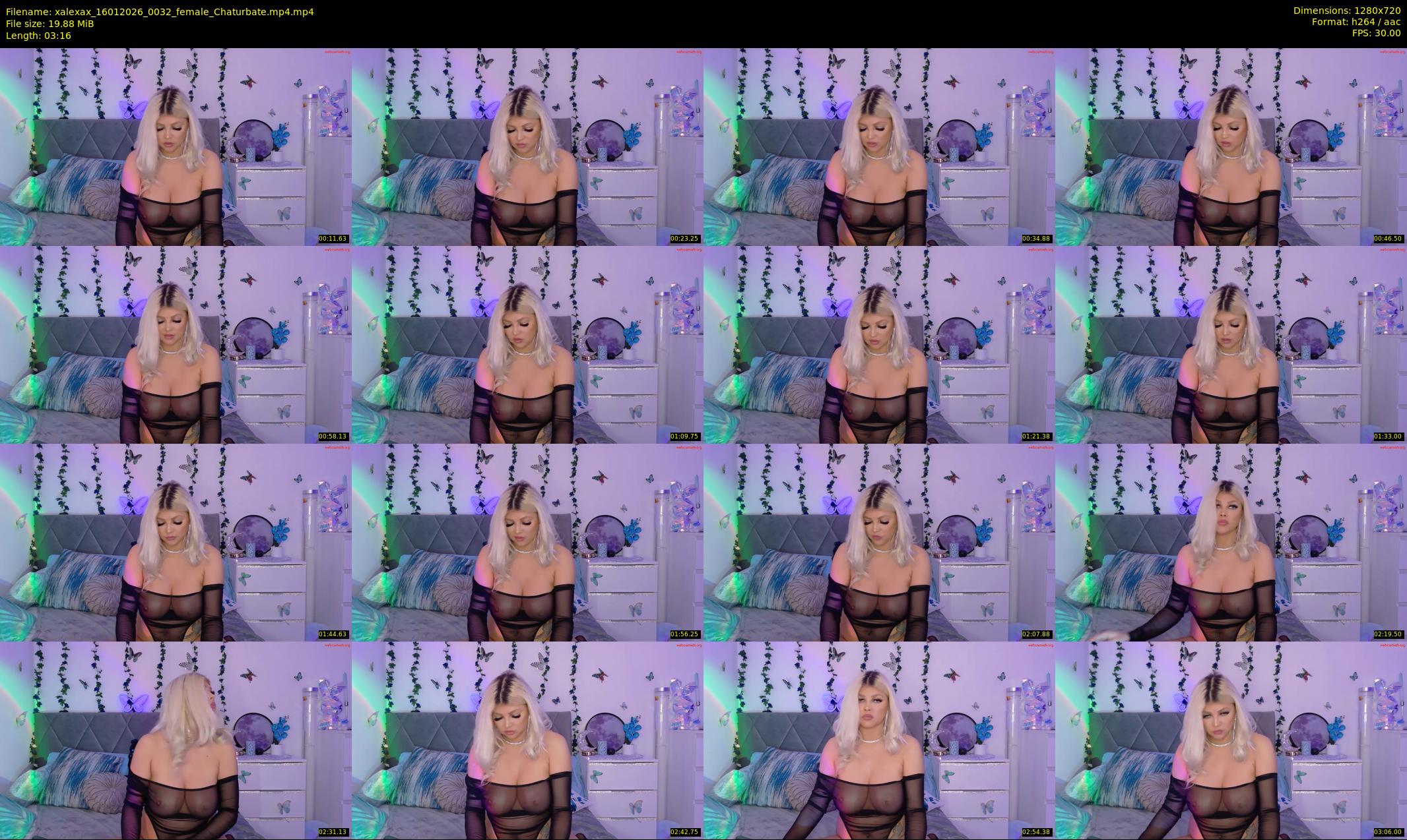 xalexax — 4 minute Chaturbate female cam show recording, 720p, Jan 16, 2026