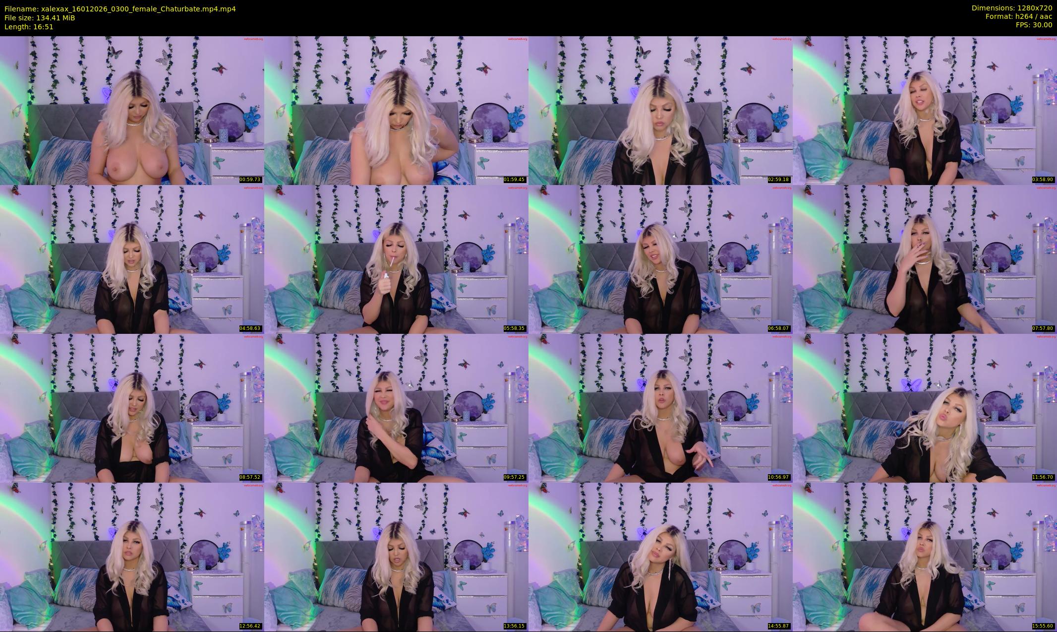 xalexax — 17 minute Chaturbate female cam show recording, 720p, Jan 16, 2026
