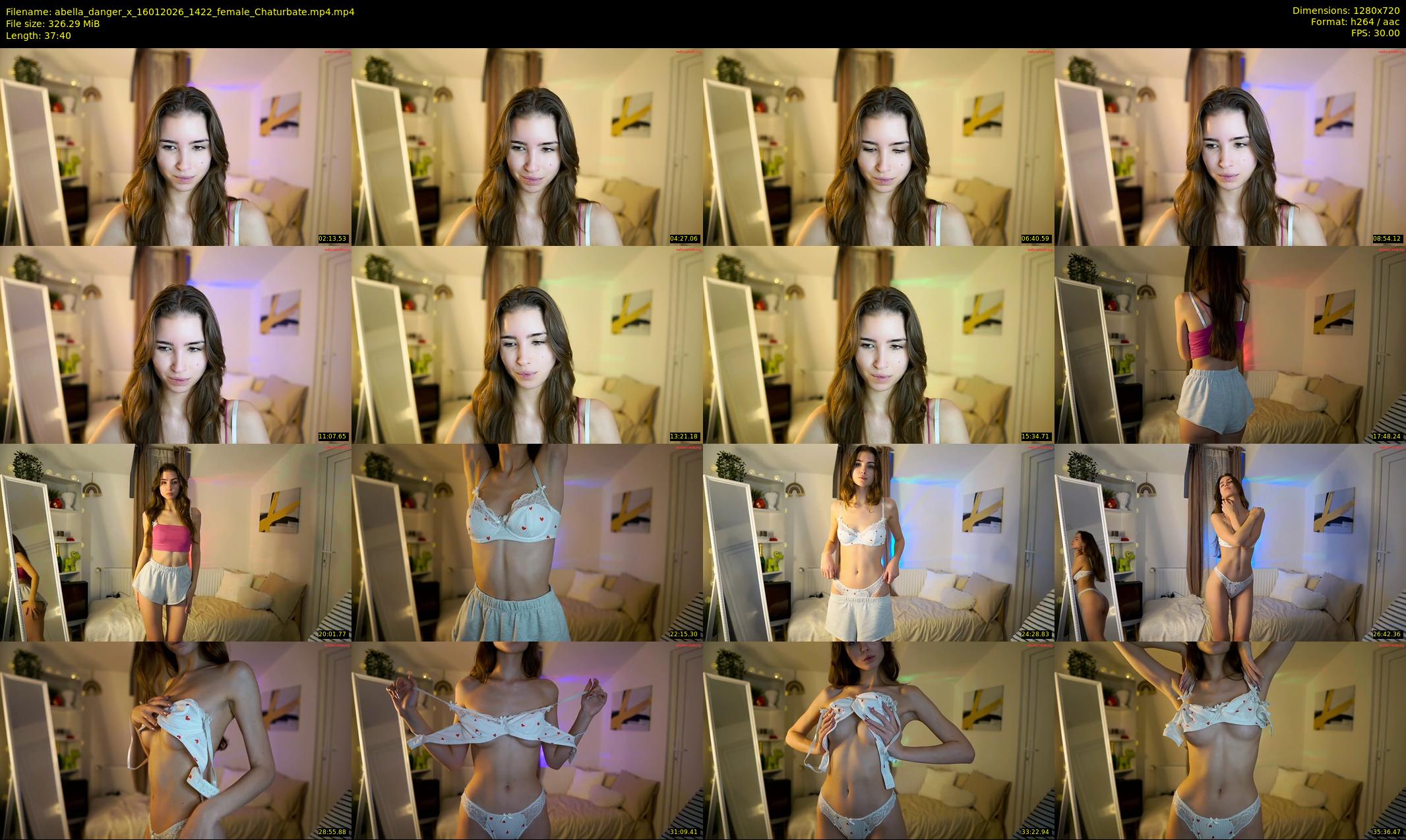 abella_danger_x — 38 minute Chaturbate female cam show recording, 720p, Jan 16, 2026