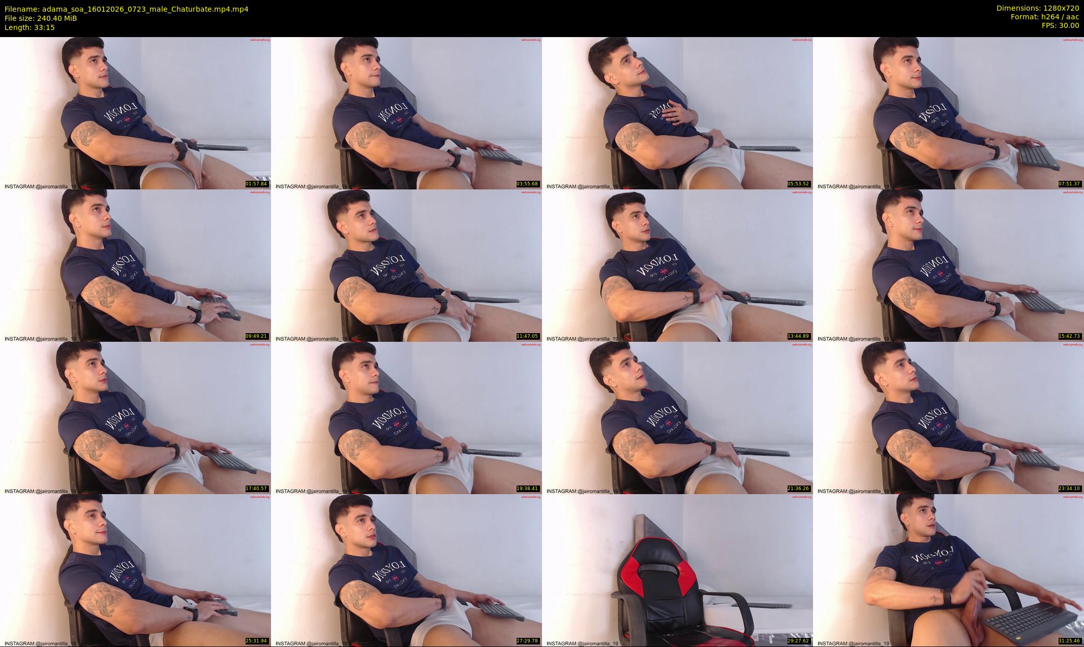 adama_soa — 34 minute Chaturbate male cam show recording, 720p, Jan 16, 2026