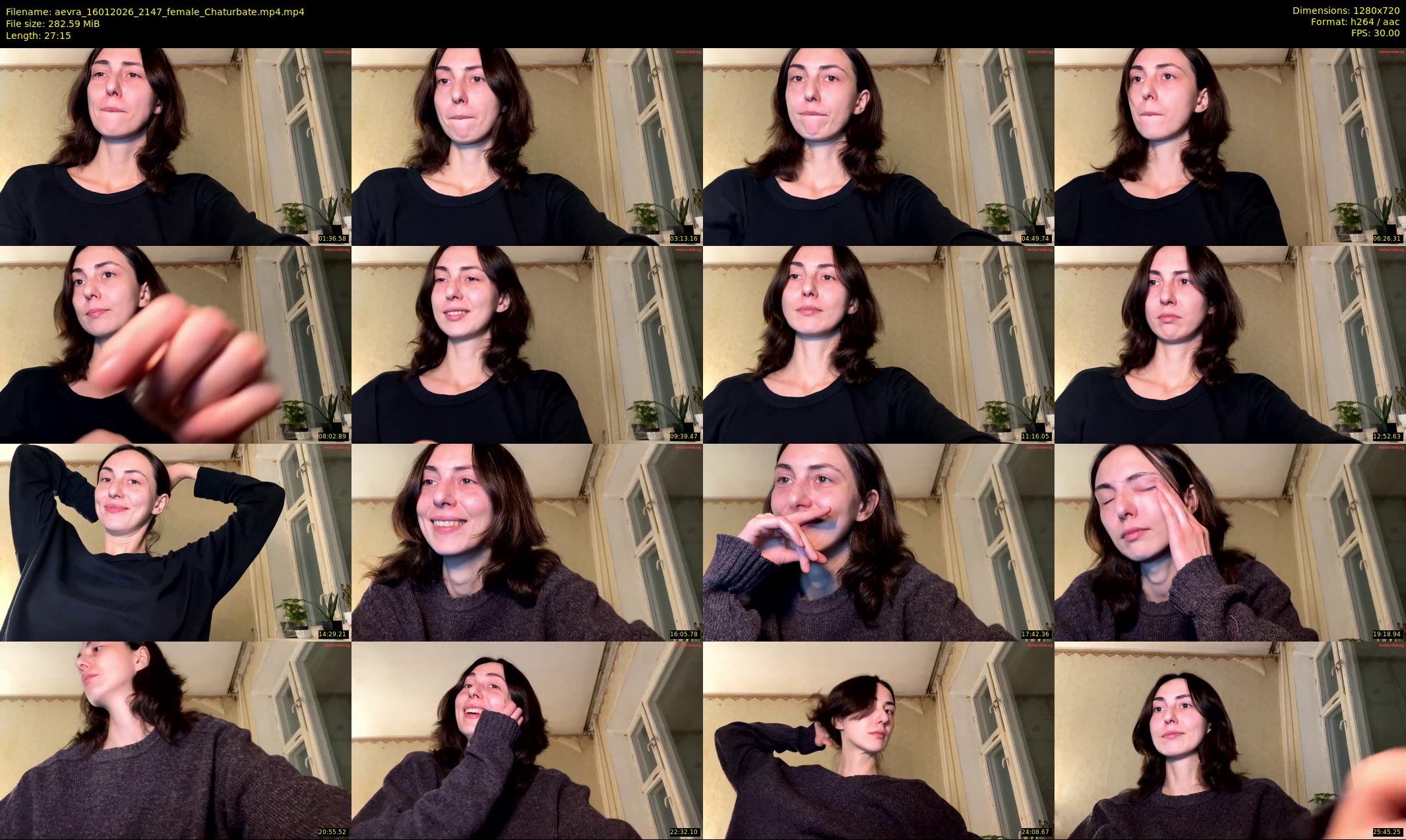 aevra — 28 minute Chaturbate female cam show recording, 720p, Jan 16, 2026