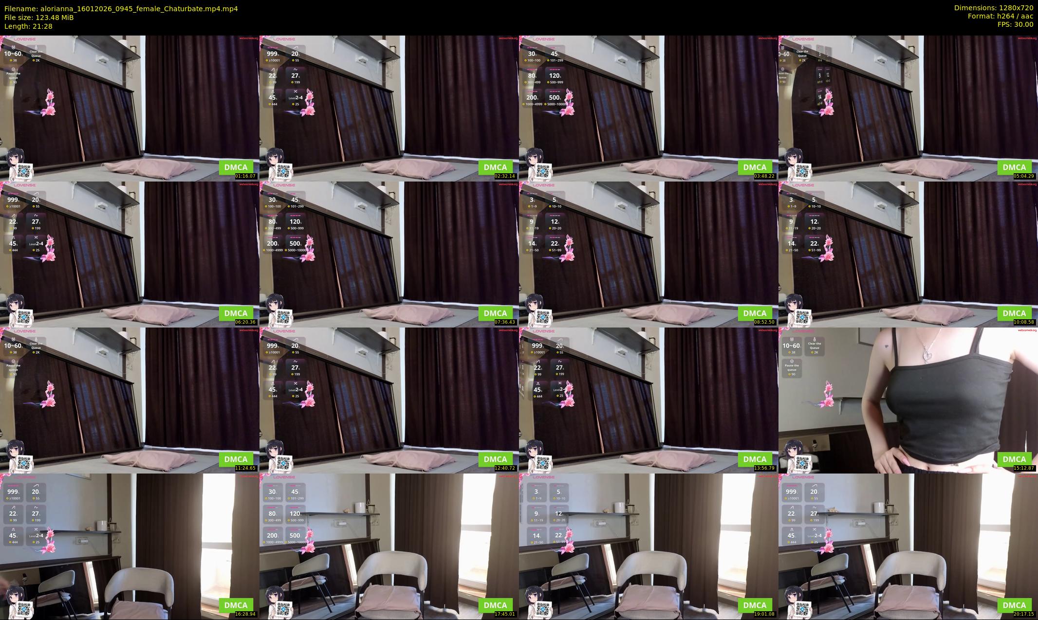 alorianna — 22 minute Chaturbate female cam show recording, 720p, Jan 16, 2026