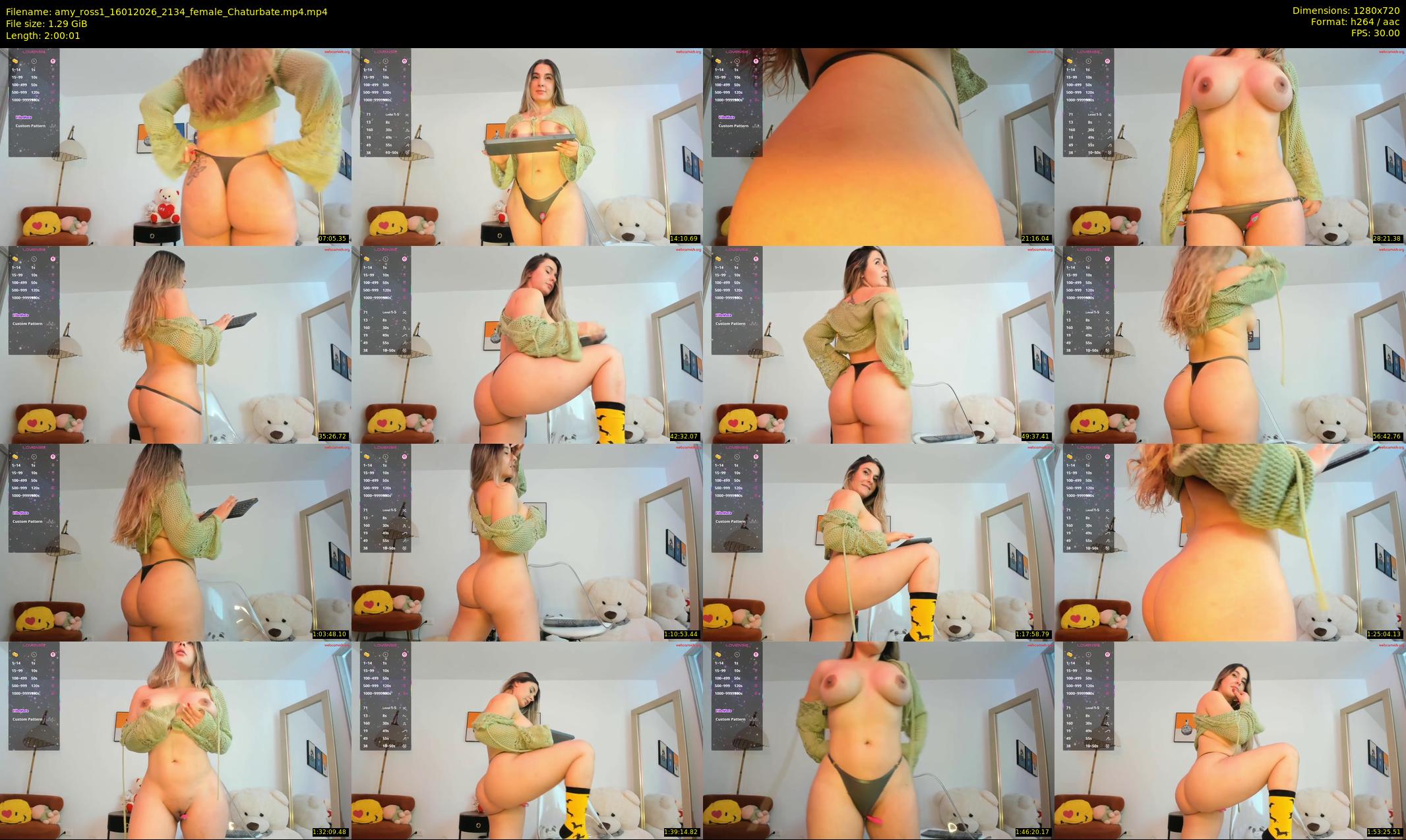 amy_ross1 — 121 minute Chaturbate female cam show recording, 720p, Jan 16, 2026