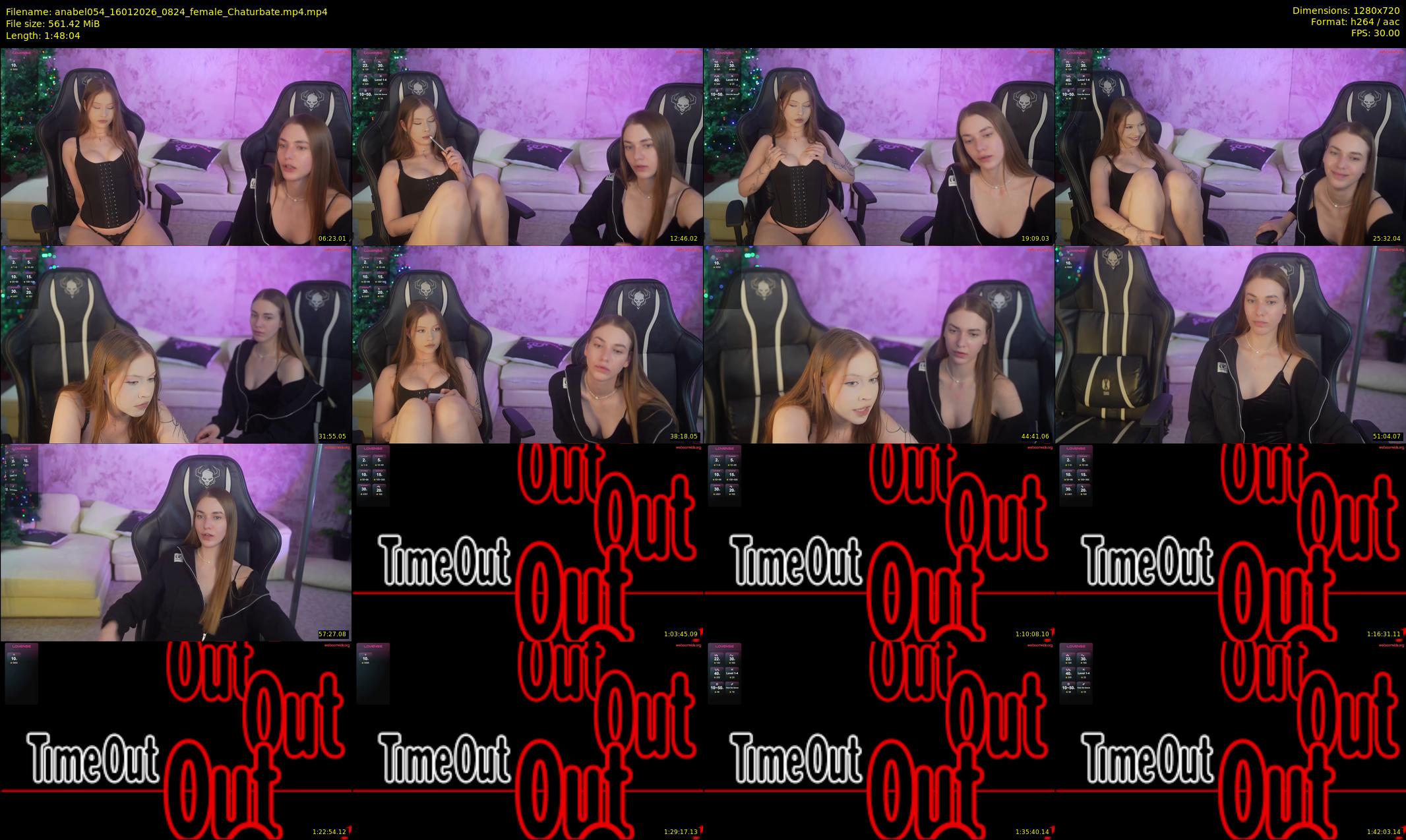 anabel054 — 109 minute Chaturbate female cam show recording, 720p, Jan 16, 2026