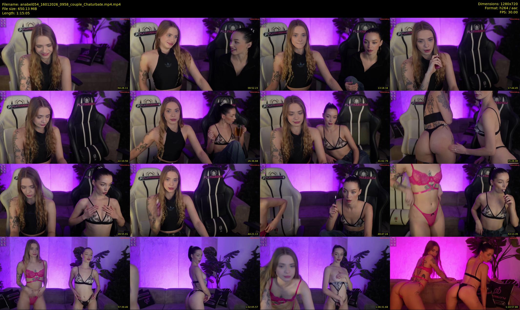 anabel054 — 76 minute Chaturbate female cam show recording, 720p, Jan 16, 2026