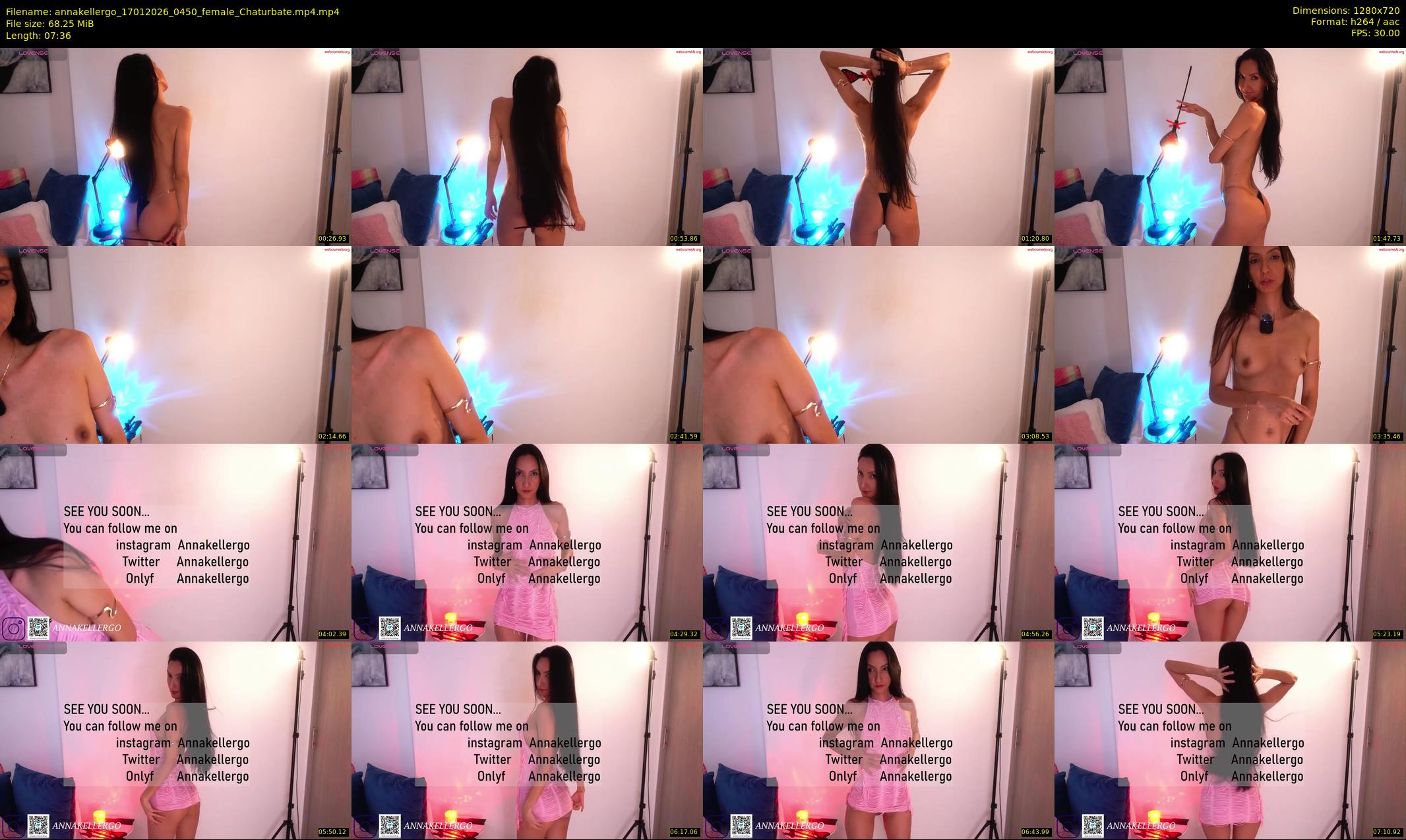 annakellergo — 8 minute Chaturbate female cam show recording, 720p, Jan 17, 2026