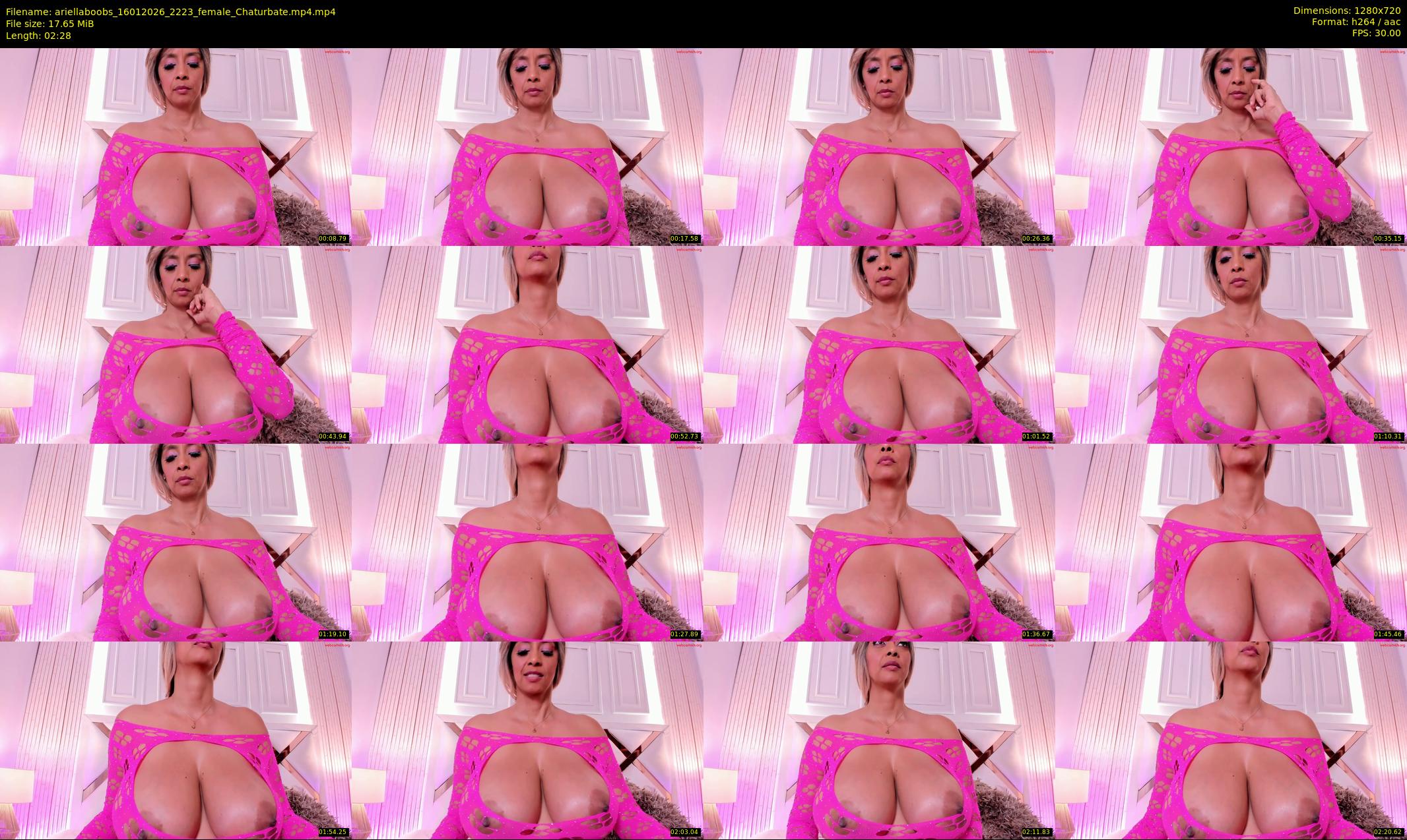 ariellaboobs — 3 minute Chaturbate female cam show recording, 720p, Jan 16, 2026