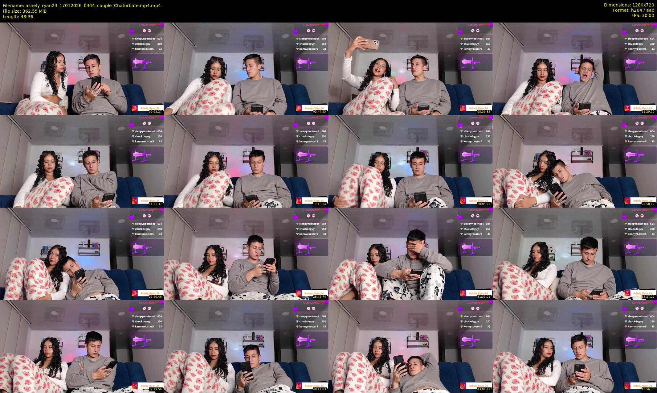 ashely_ryan24 — 49 minute Chaturbate couple cam show recording, 720p, Jan 17, 2026