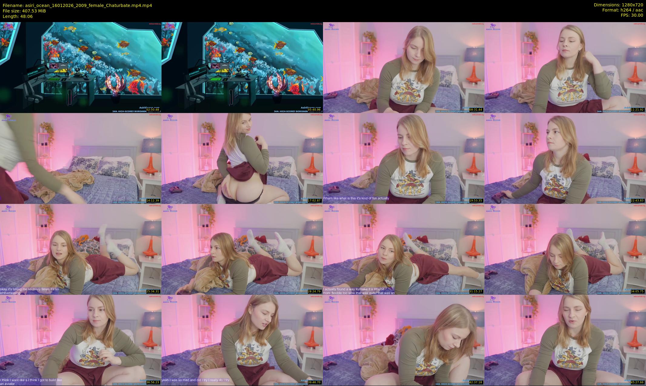 asiri_ocean — 49 minute Chaturbate female cam show recording, 720p, Jan 16, 2026