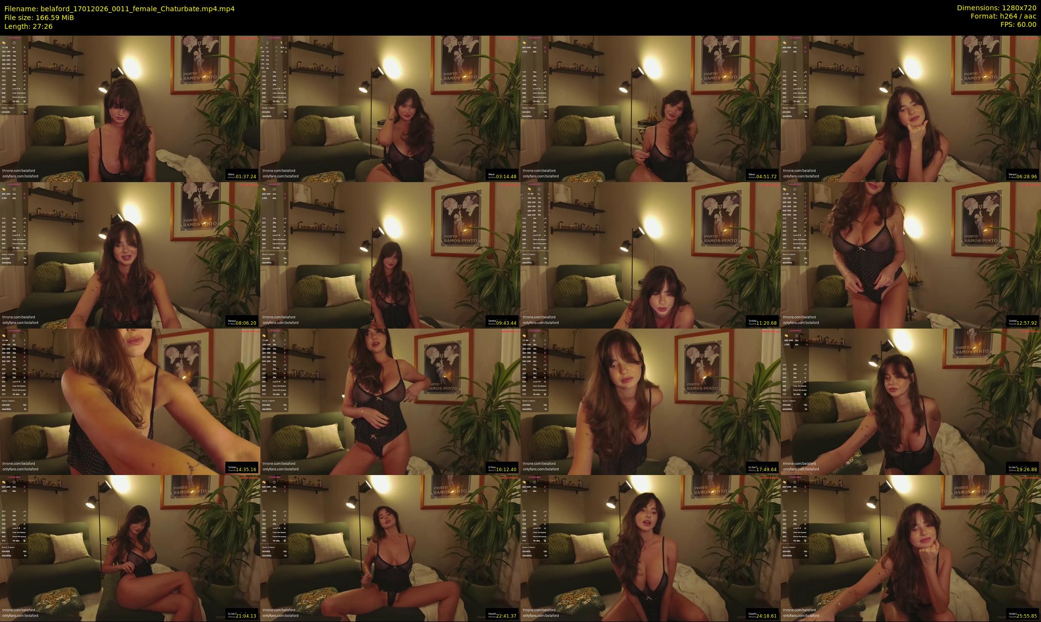 belaford — 28 minute Chaturbate female cam show recording, 720p, Jan 17, 2026