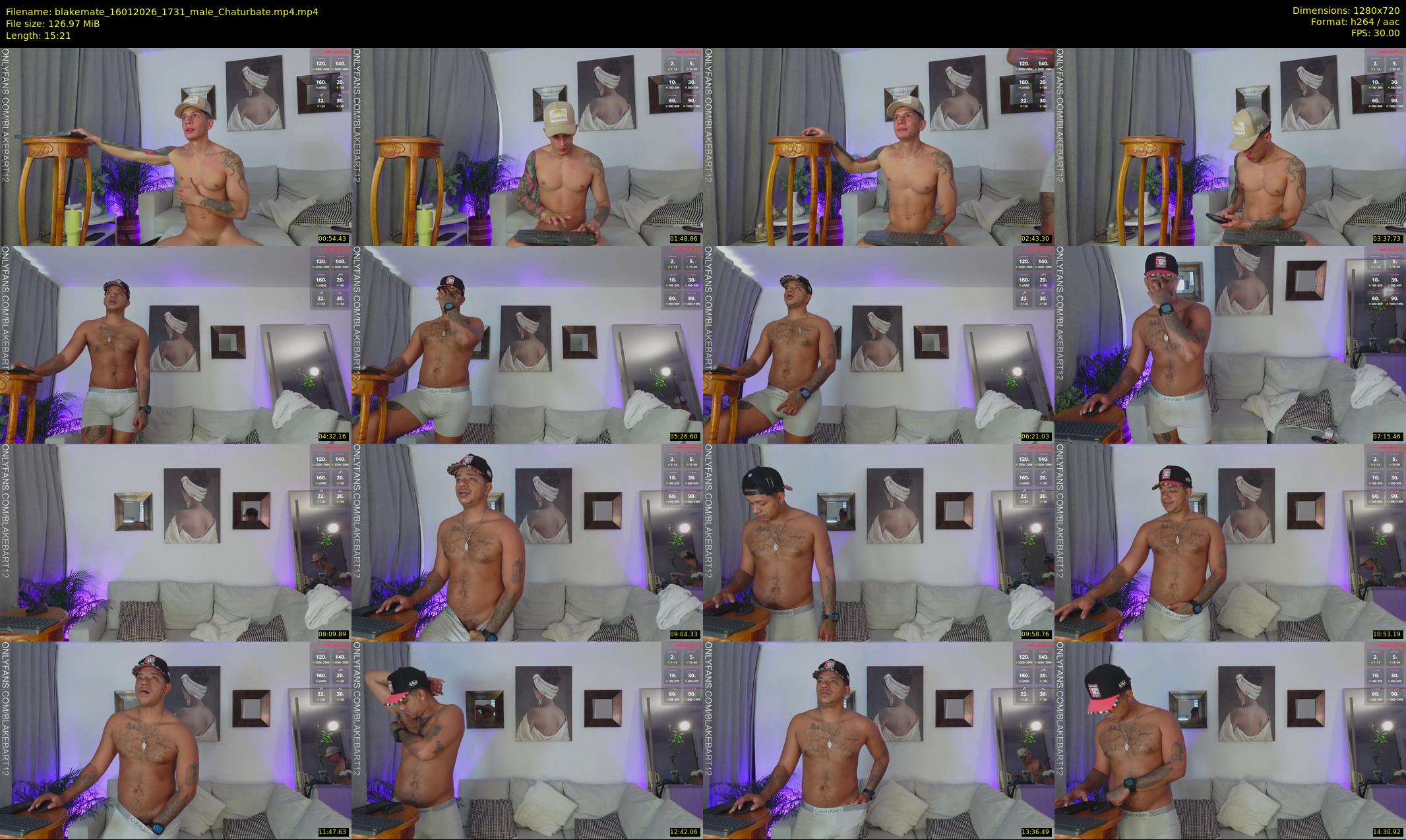 blakemate — 16 minute Chaturbate male cam show recording, 720p, Jan 16, 2026
