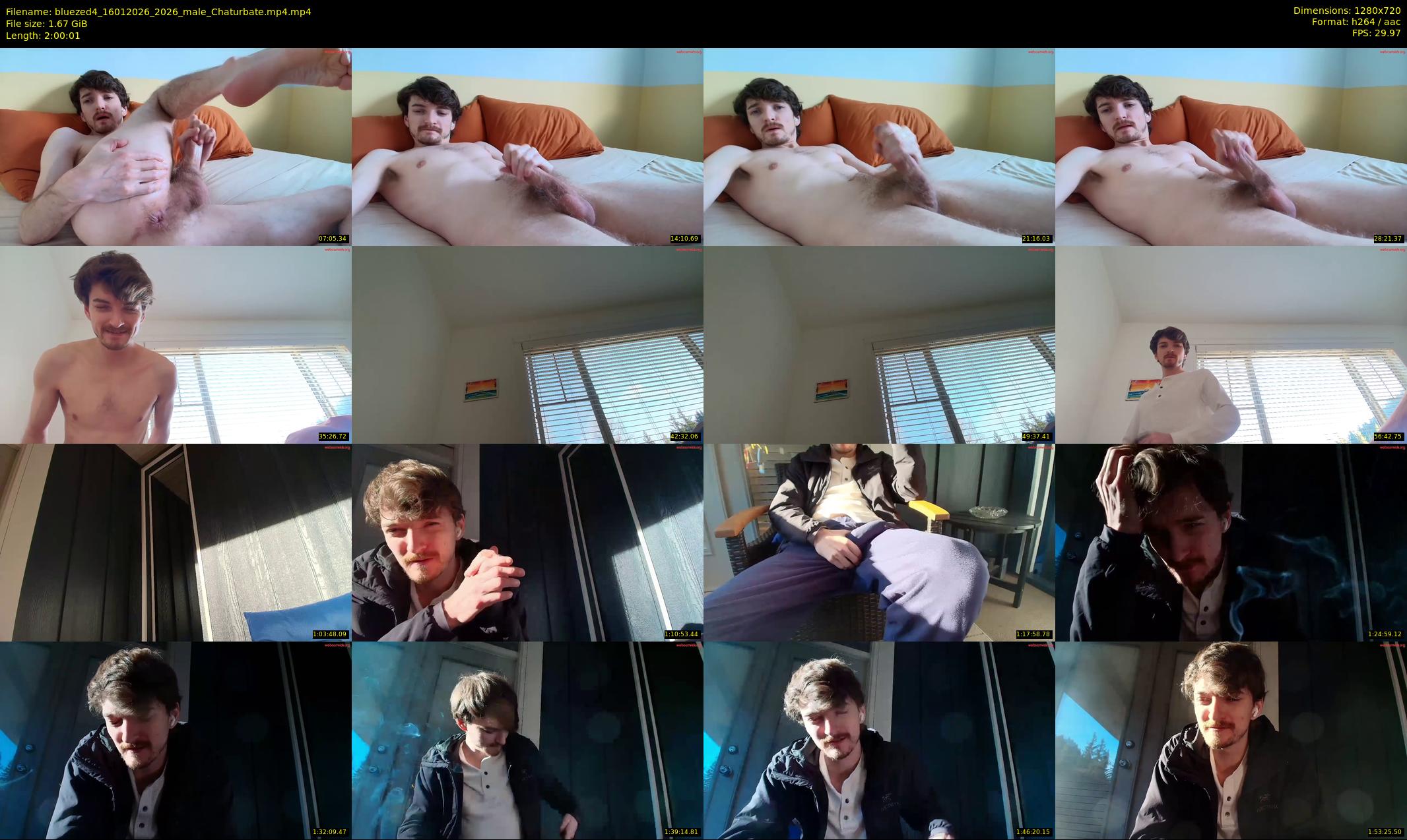 bluezed4 — 121 minute Chaturbate male cam show recording, 720p, Jan 16, 2026