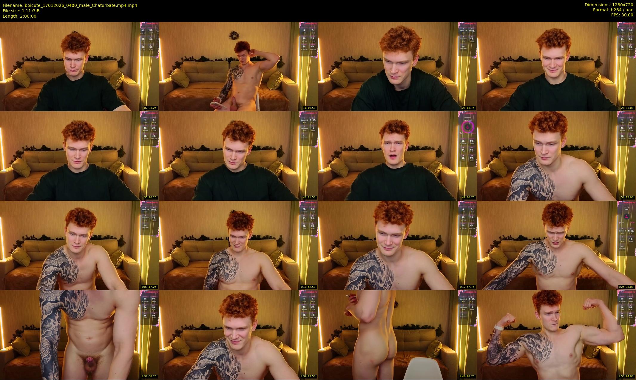 boicute — 120 minute Chaturbate male cam show recording, 720p, Jan 17, 2026