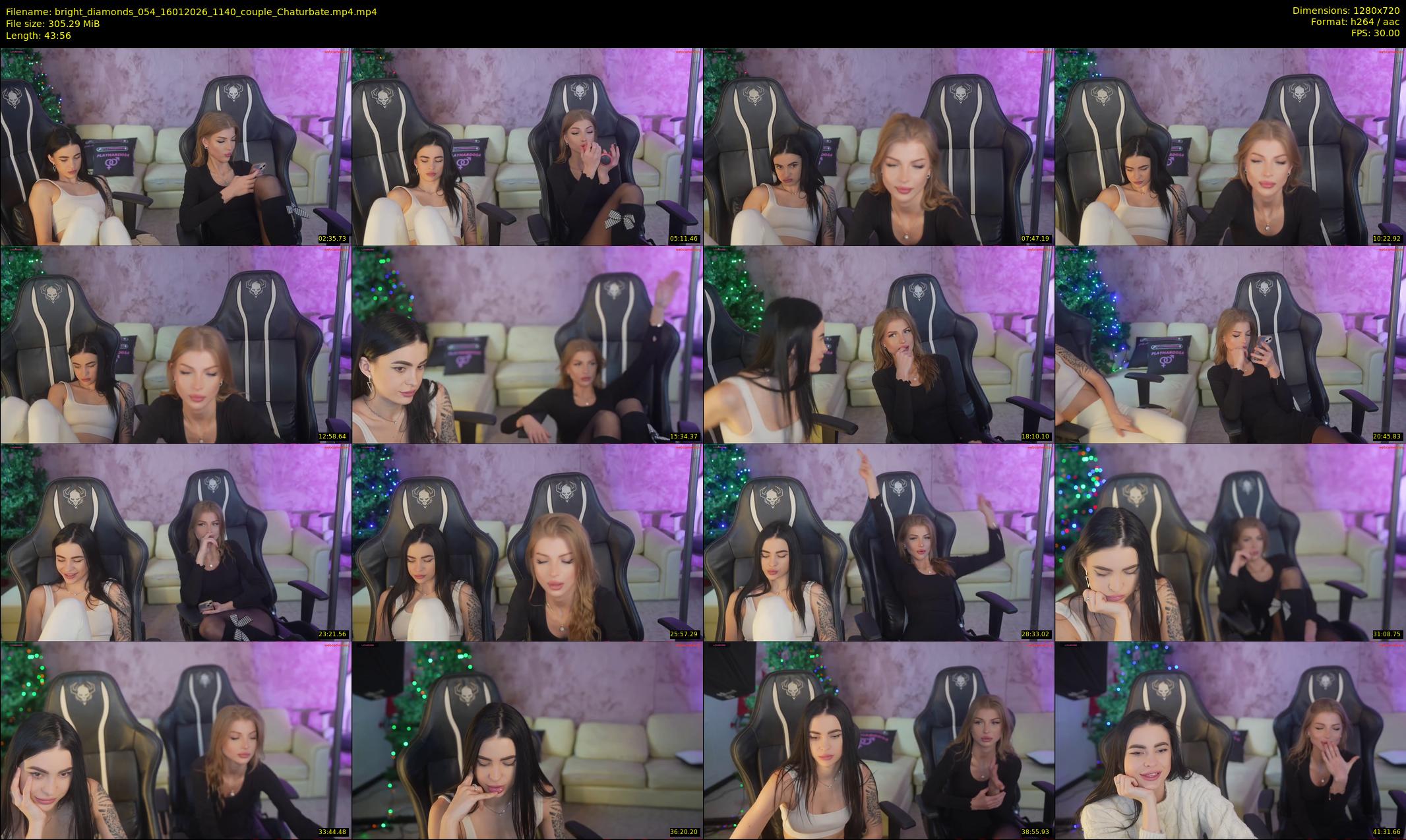 bright_diamonds_054 — 44 minute Chaturbate couple cam show recording, 720p, Jan 16, 2026