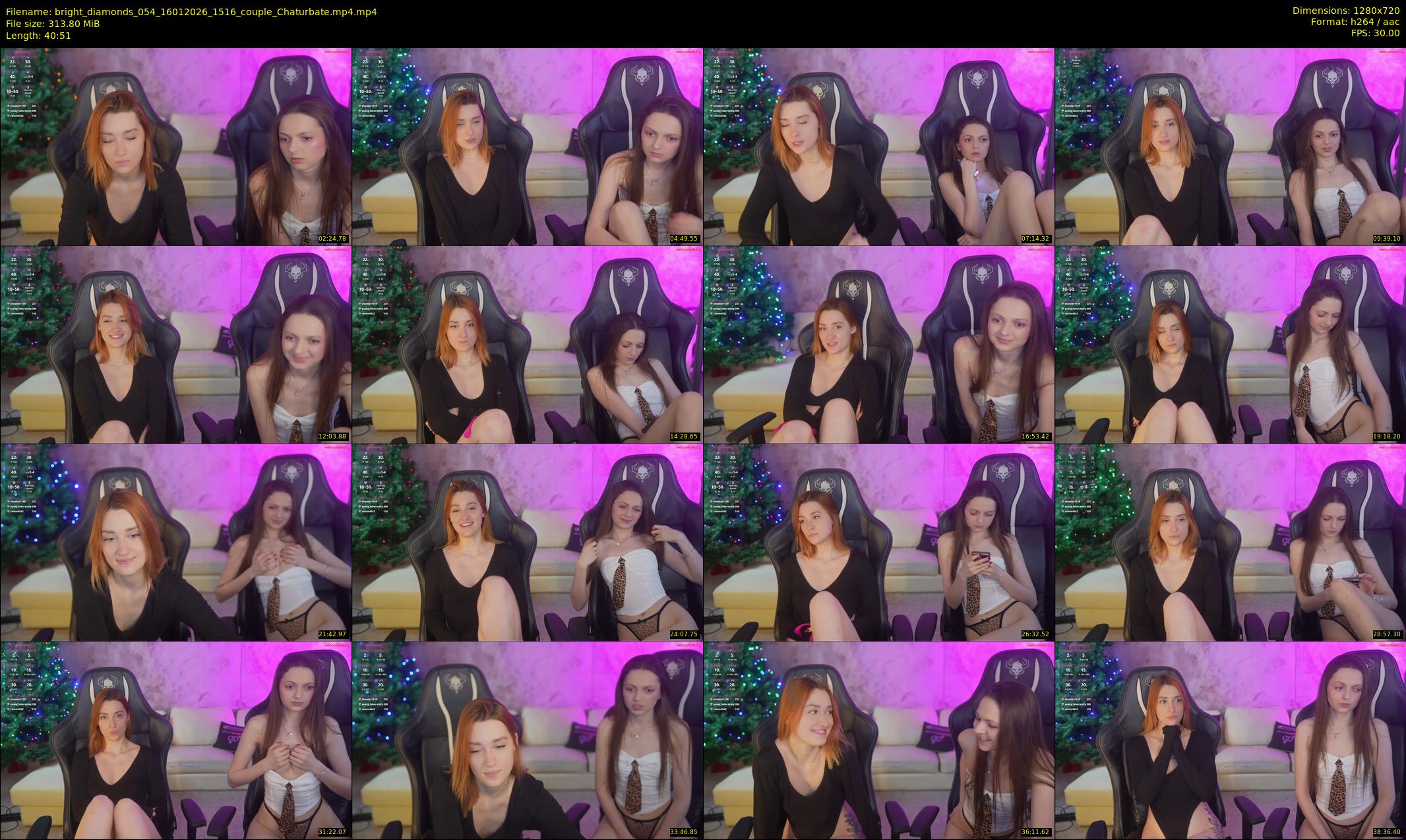 bright_diamonds_054 — 41 minute Chaturbate couple cam show recording, 720p, Jan 16, 2026