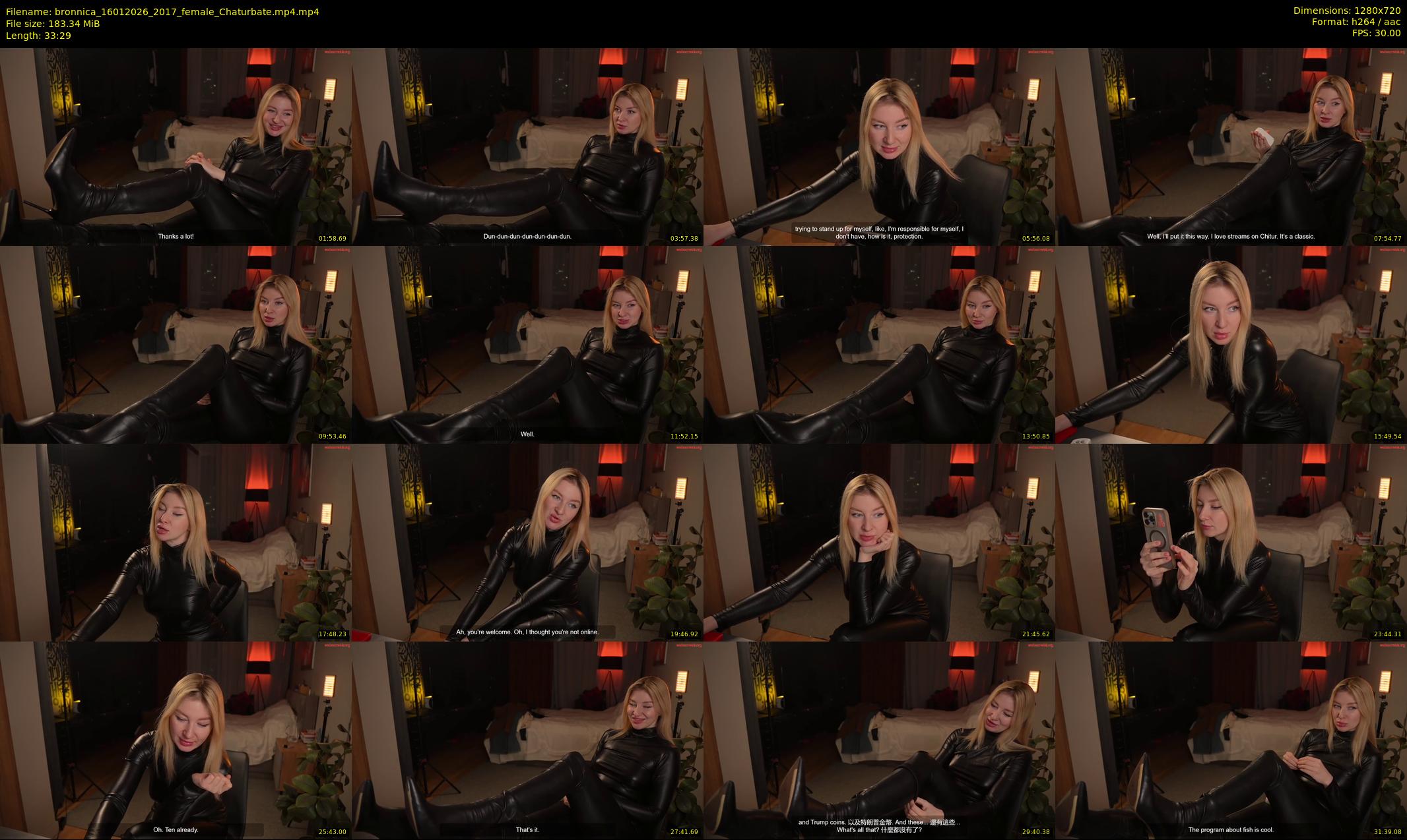 bronnica — 34 minute Chaturbate female cam show recording, 720p, Jan 16, 2026