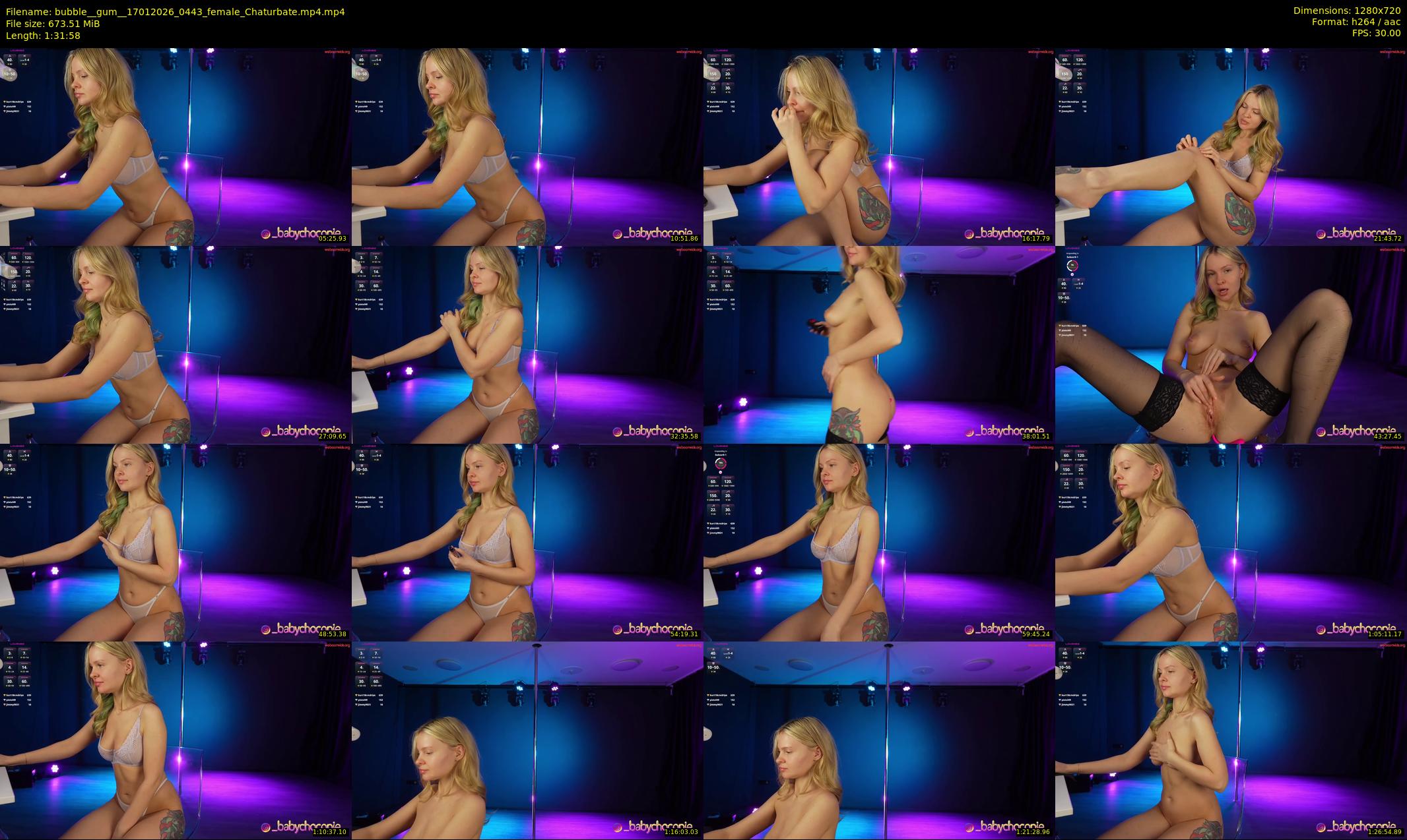 bubble__gum_ — 92 minute Chaturbate female cam show recording, 720p, Jan 17, 2026