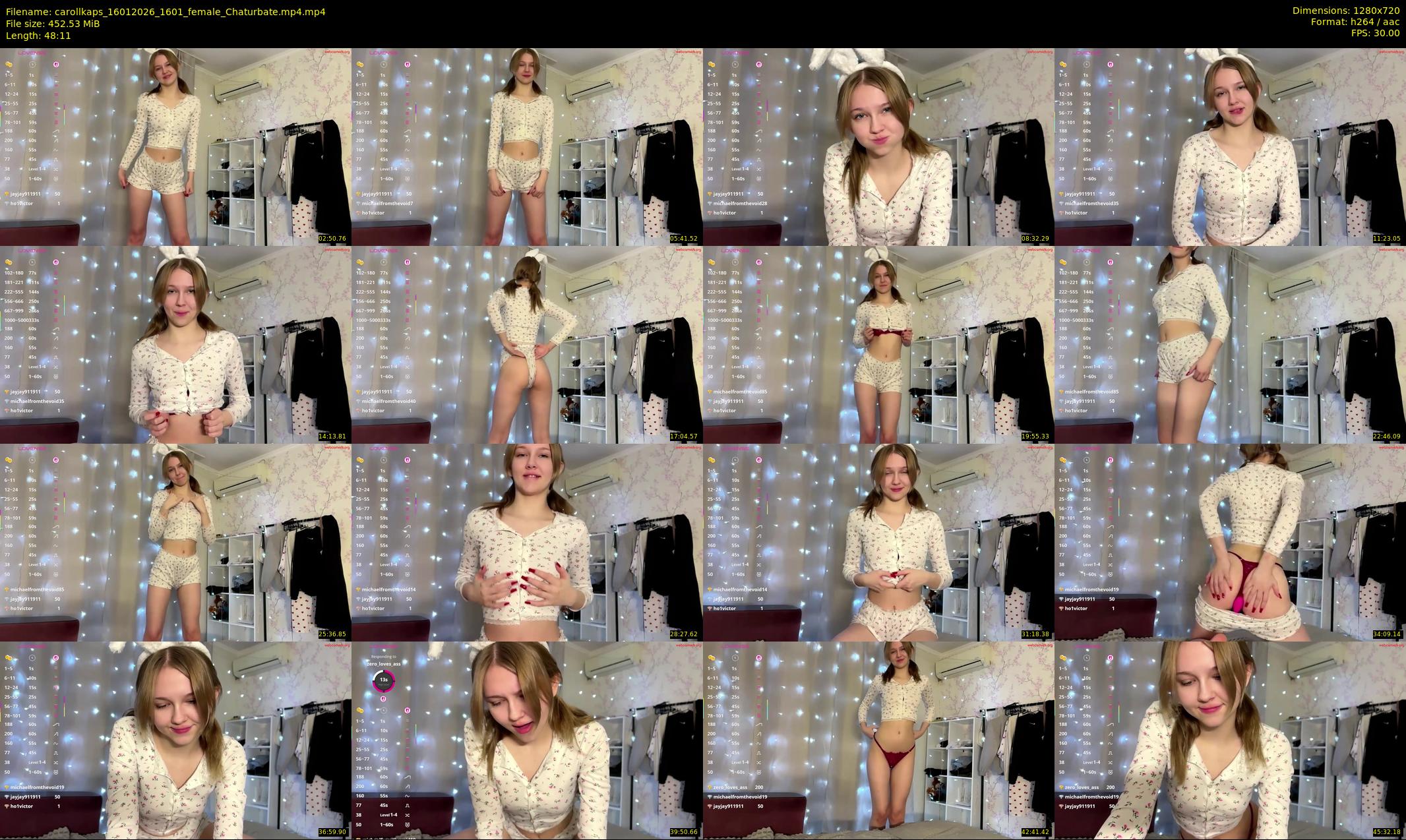 carollkaps — 49 minute Chaturbate female cam show recording, 720p, Jan 16, 2026
