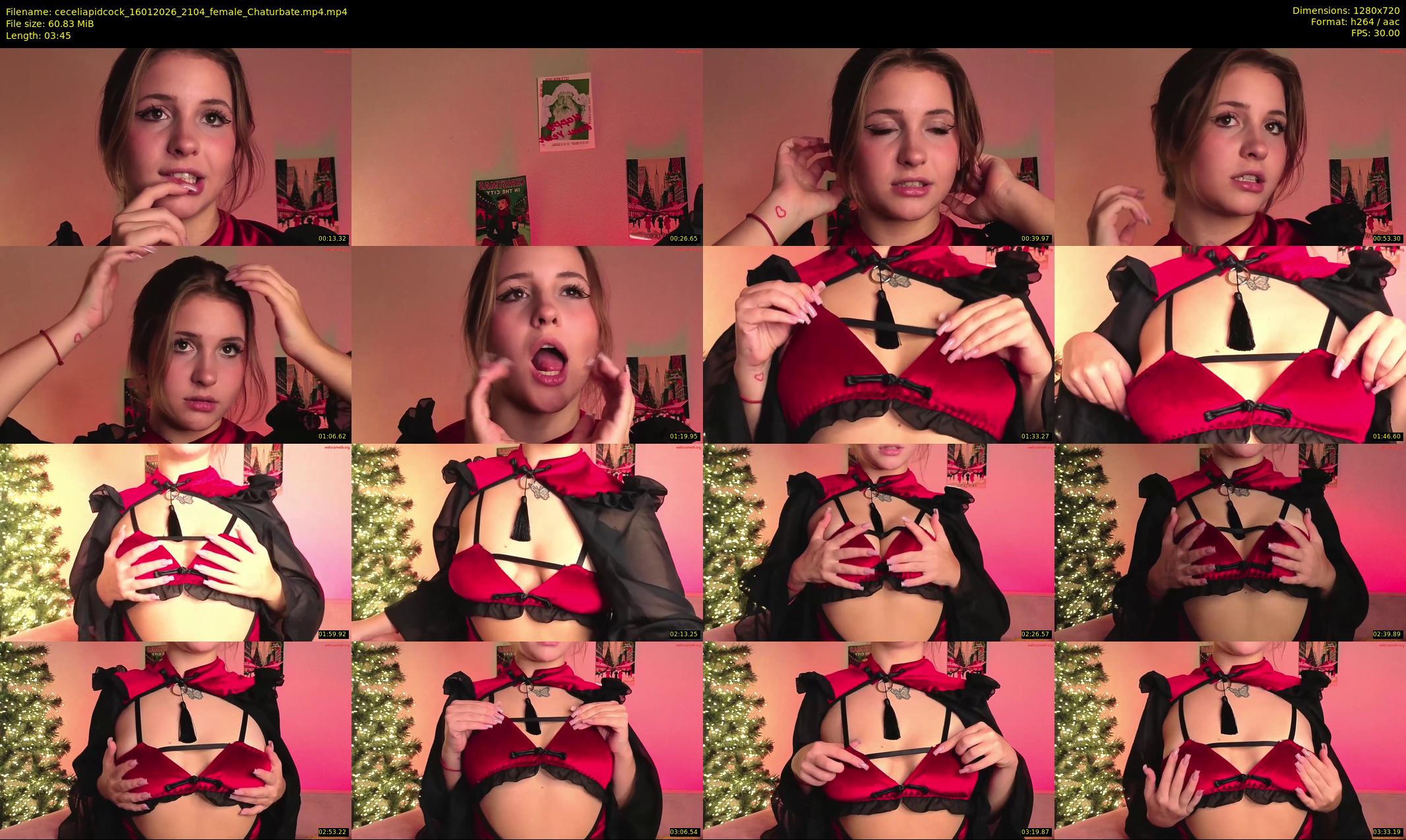 ceceliapidcock — 4 minute Chaturbate female cam show recording, 720p, Jan 16, 2026