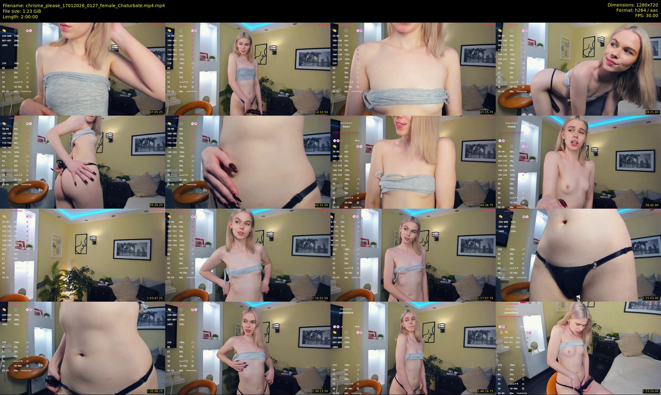 chrisme_please — 120 minute Chaturbate female cam show recording, 720p, Jan 17, 2026