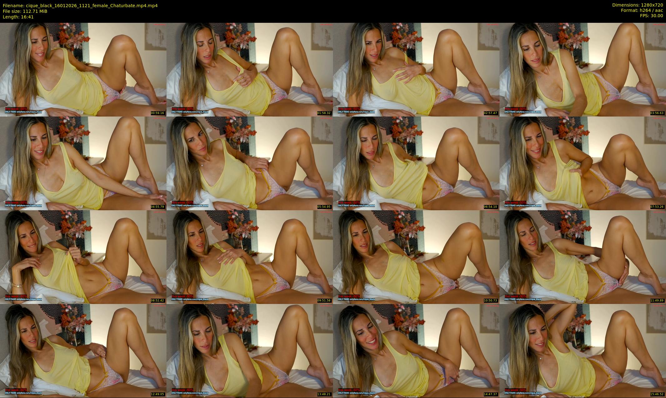 cique_black — 17 minute Chaturbate female cam show recording, 720p, Jan 16, 2026
