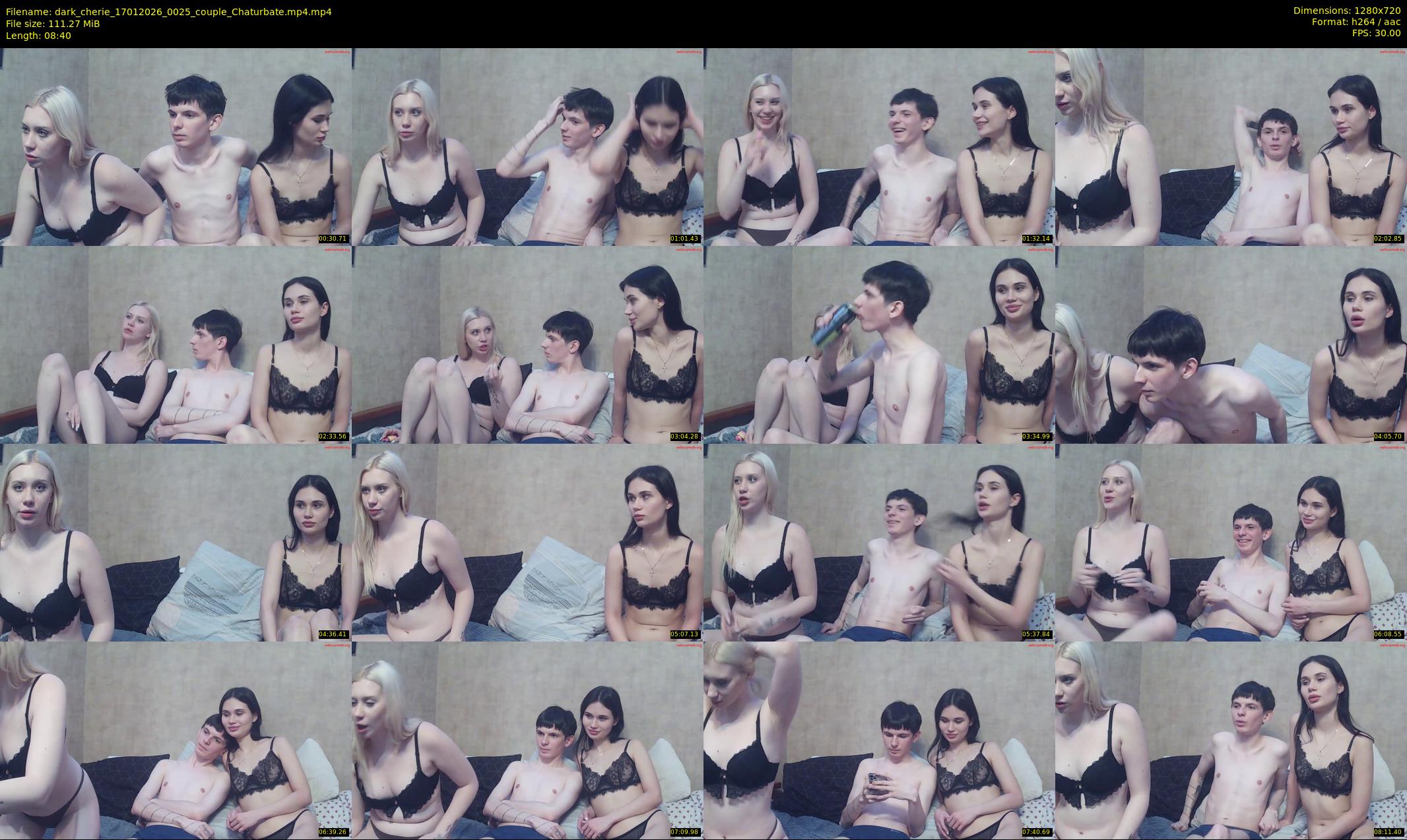 dark_cherie — 9 minute Chaturbate couple cam show recording, 720p, Jan 17, 2026