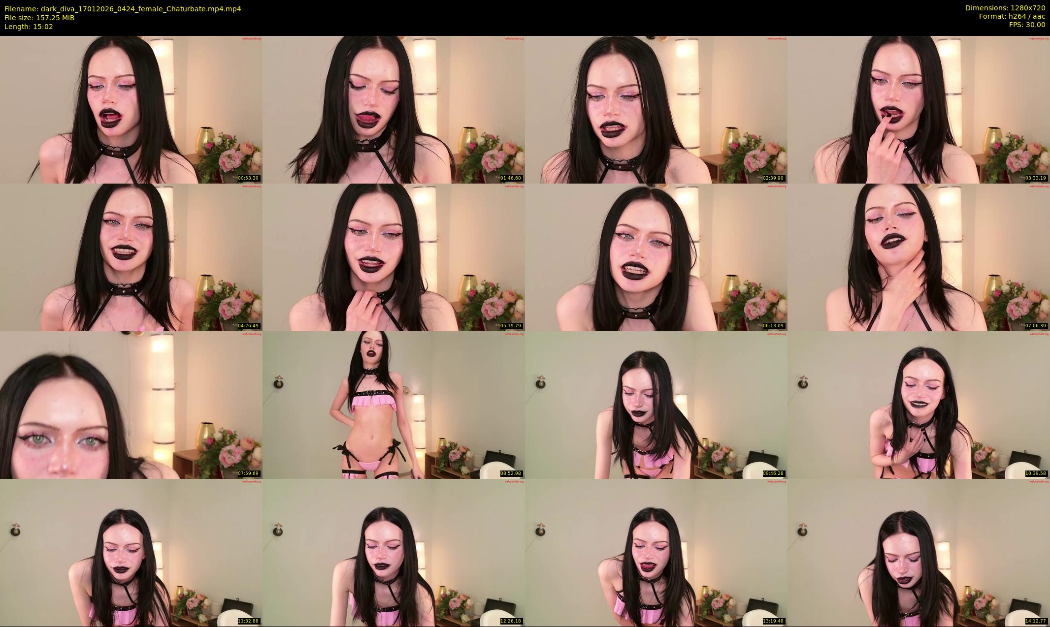 dark_diva — 16 minute Chaturbate female cam show recording, 720p, Jan 17, 2026