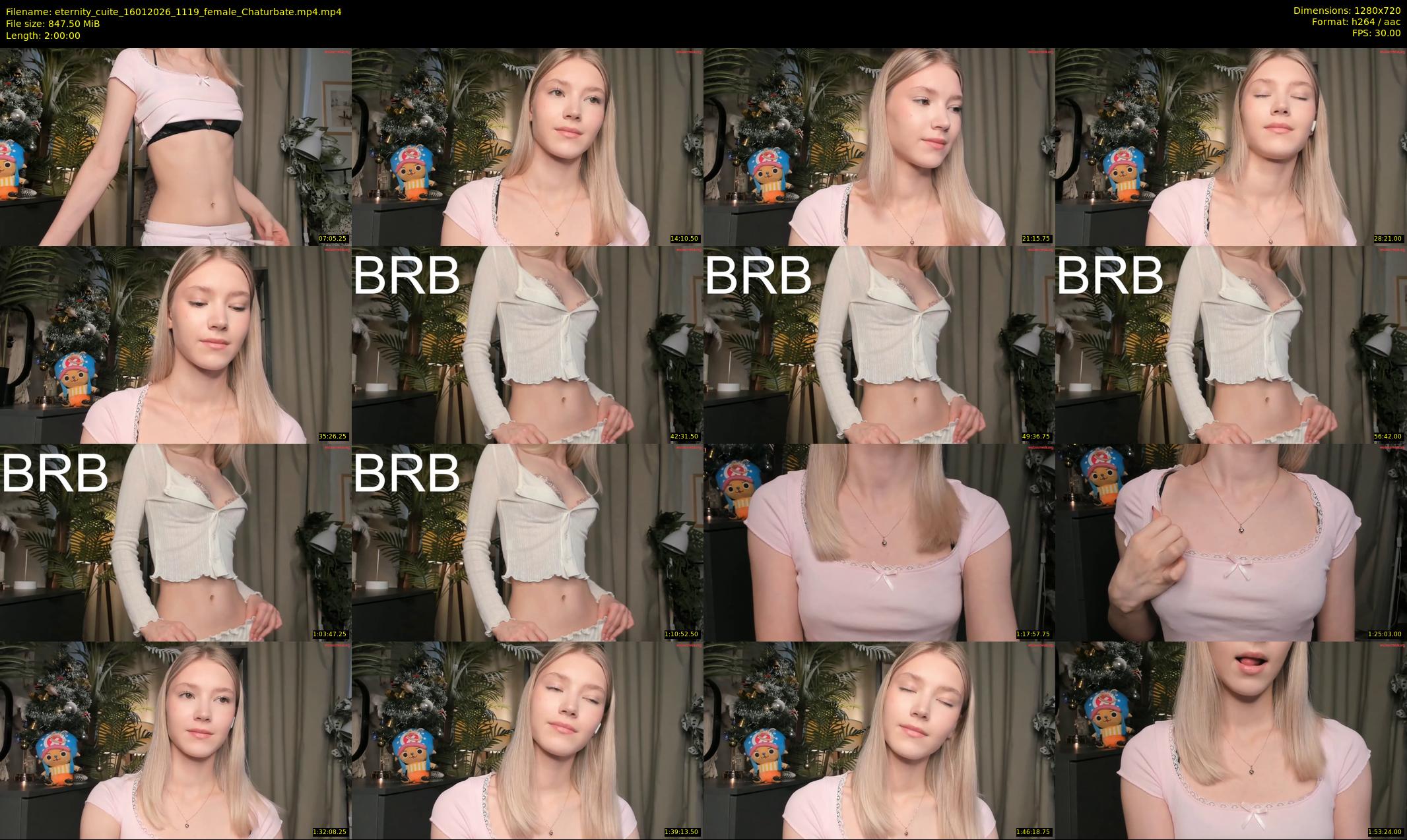 eternity_cuite — 120 minute Chaturbate female cam show recording, 720p, Jan 16, 2026