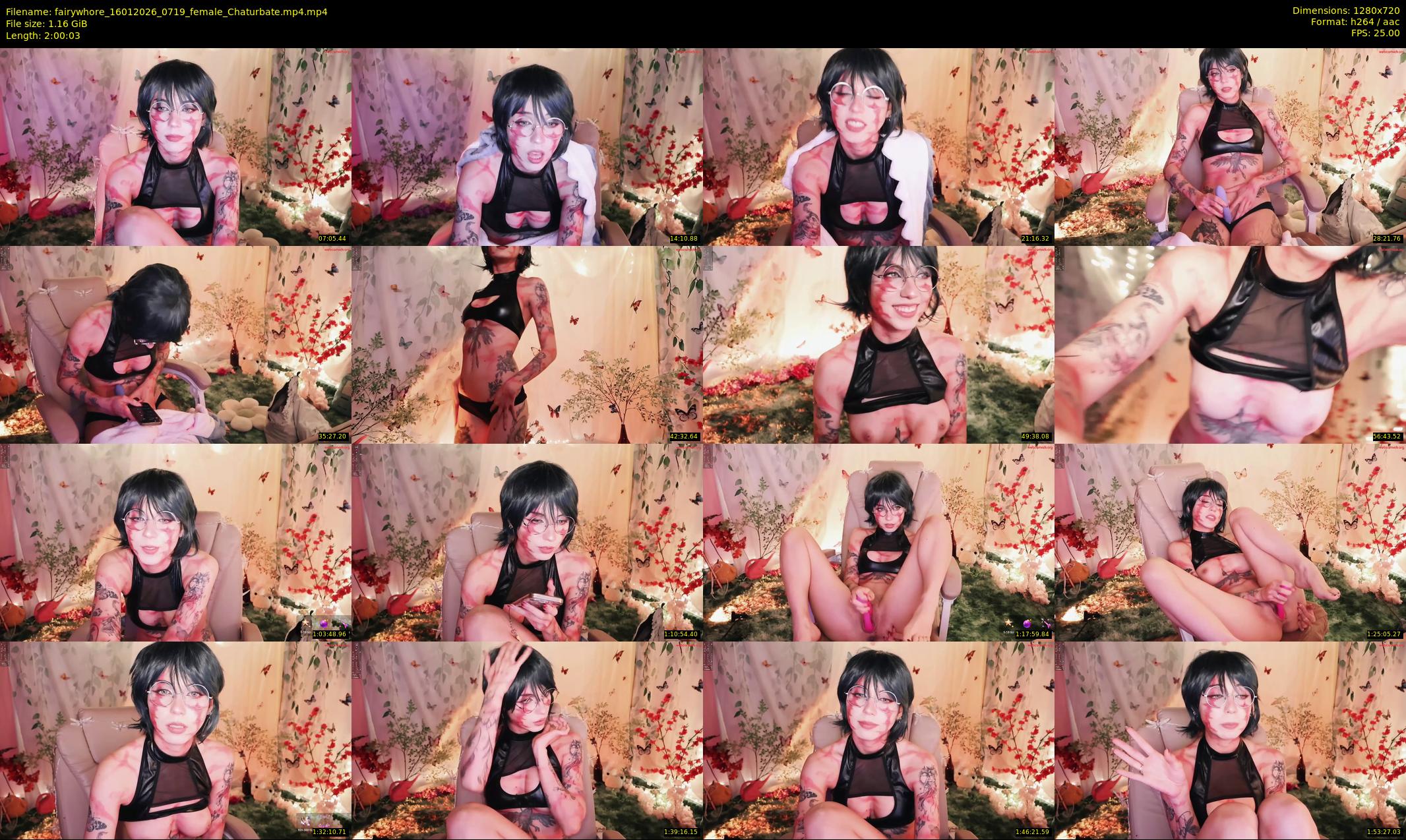 fairywhore — 121 minute Chaturbate female cam show recording, 720p, Jan 16, 2026