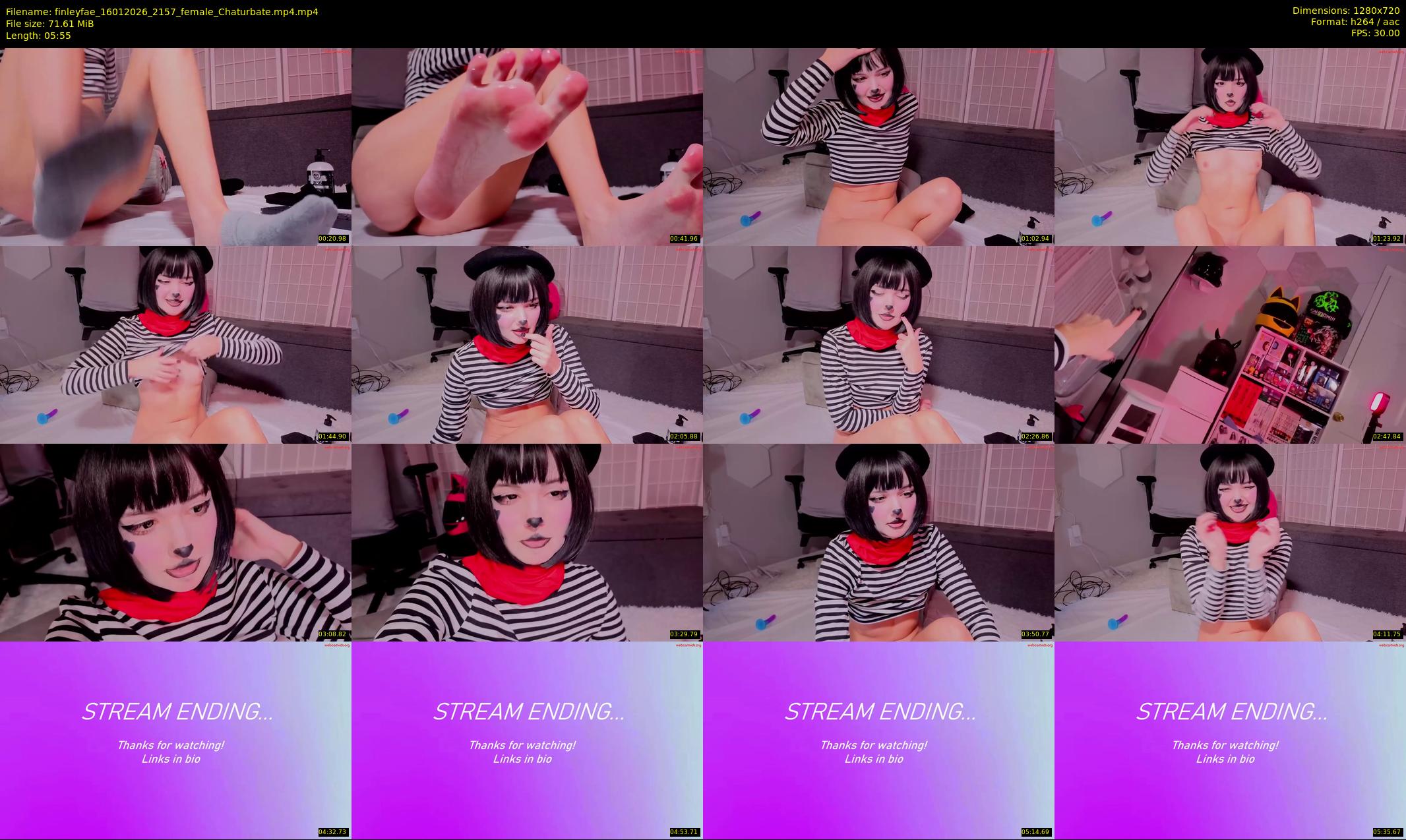 finleyfae — 6 minute Chaturbate female cam show recording, 720p, Jan 16, 2026