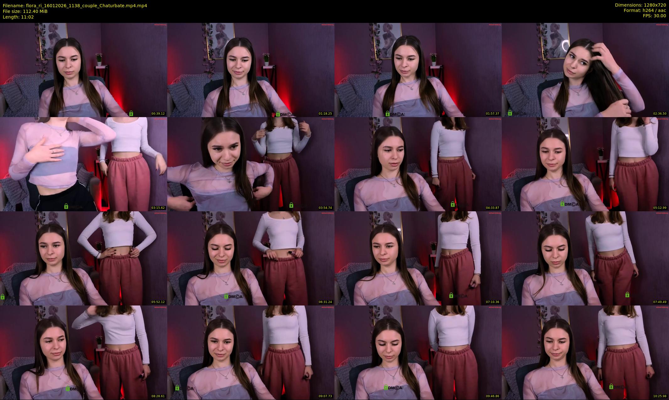 flora_ri — 12 minute Chaturbate female cam show recording, 720p, Jan 16, 2026