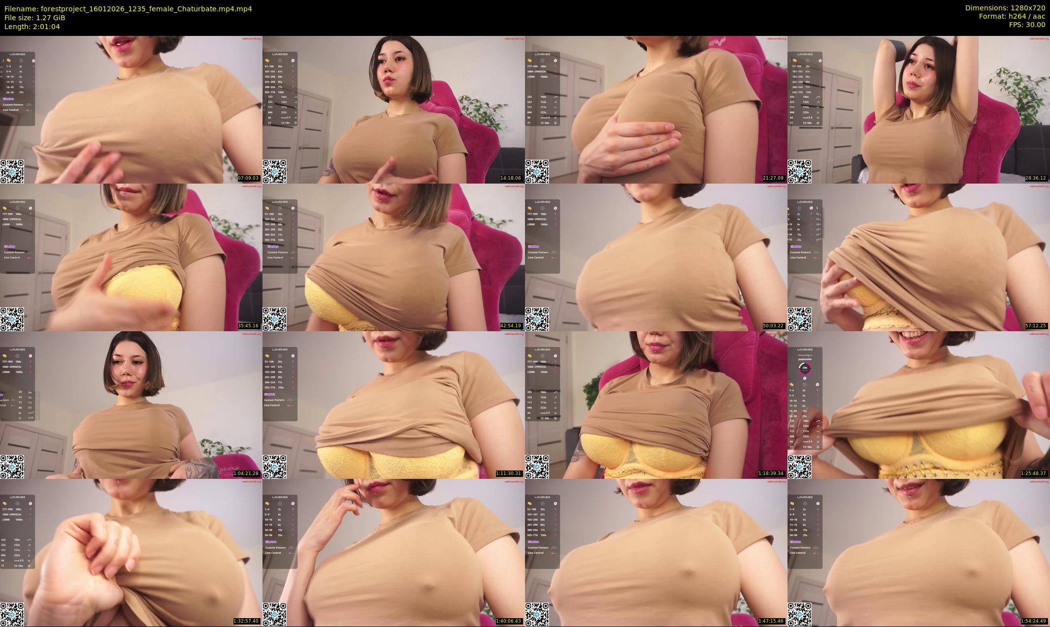 forestproject — 122 minute Chaturbate female cam show recording, 720p, Jan 16, 2026