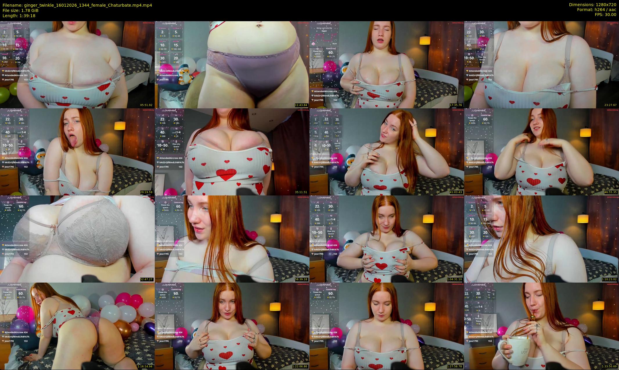 ginger_twinkle — 100 minute Chaturbate female cam show recording, 720p, Jan 16, 2026