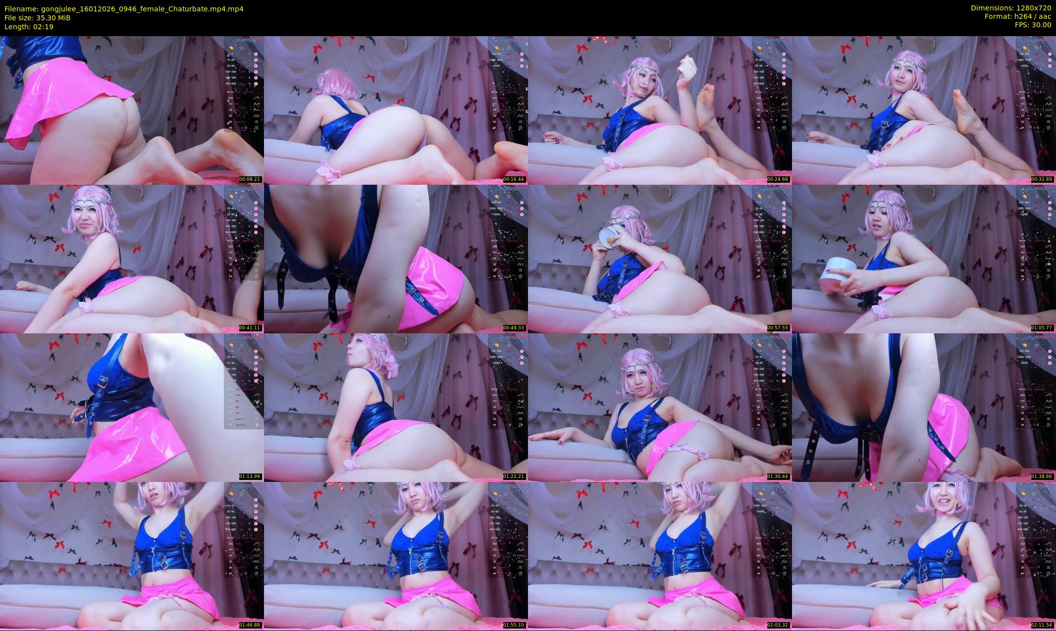 gongjulee — 3 minute Chaturbate female cam show recording, 720p, Jan 16, 2026