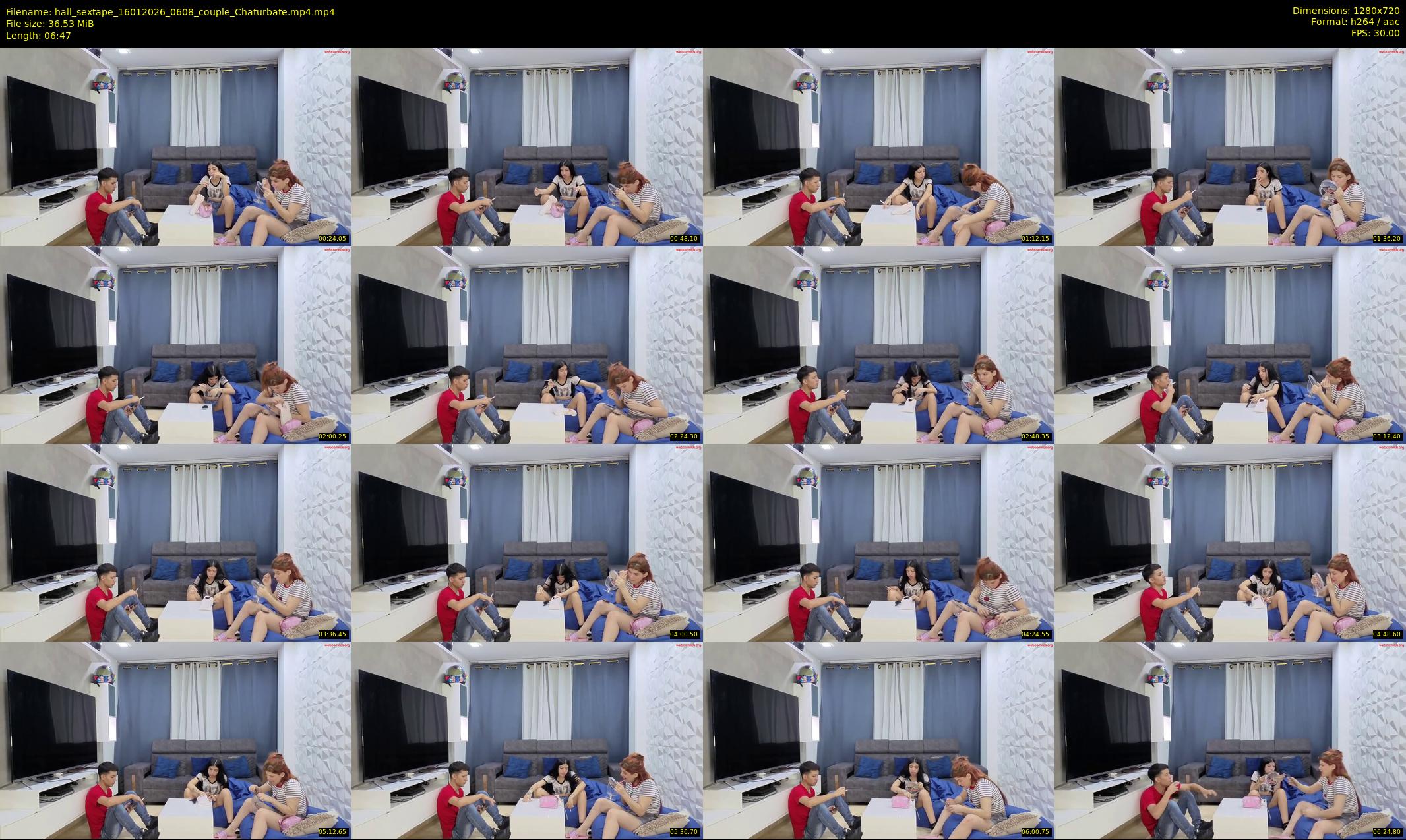 hall_sextape — 7 minute Chaturbate couple cam show recording, 720p, Jan 16, 2026