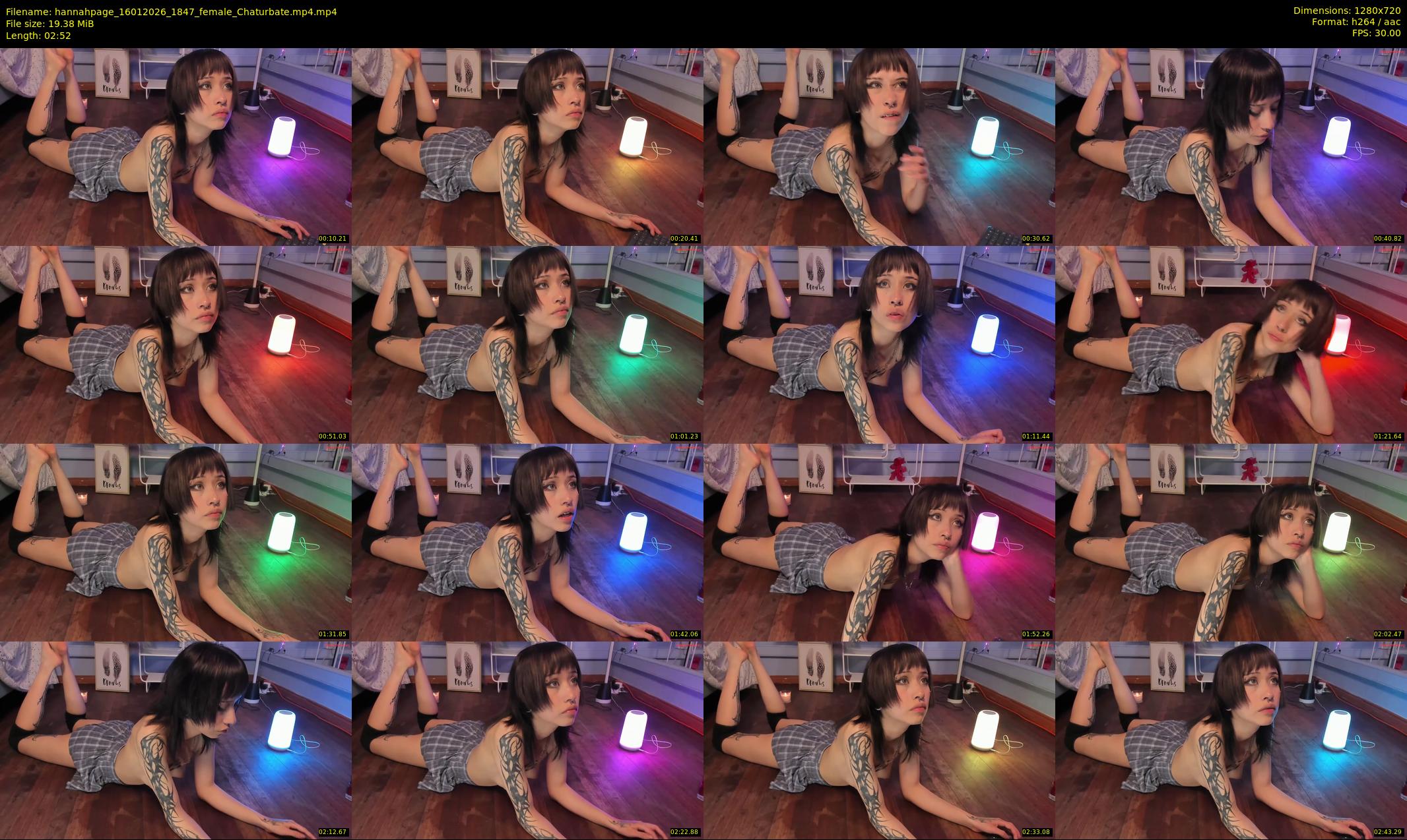 hannahpage — 3 minute Chaturbate female cam show recording, 720p, Jan 16, 2026