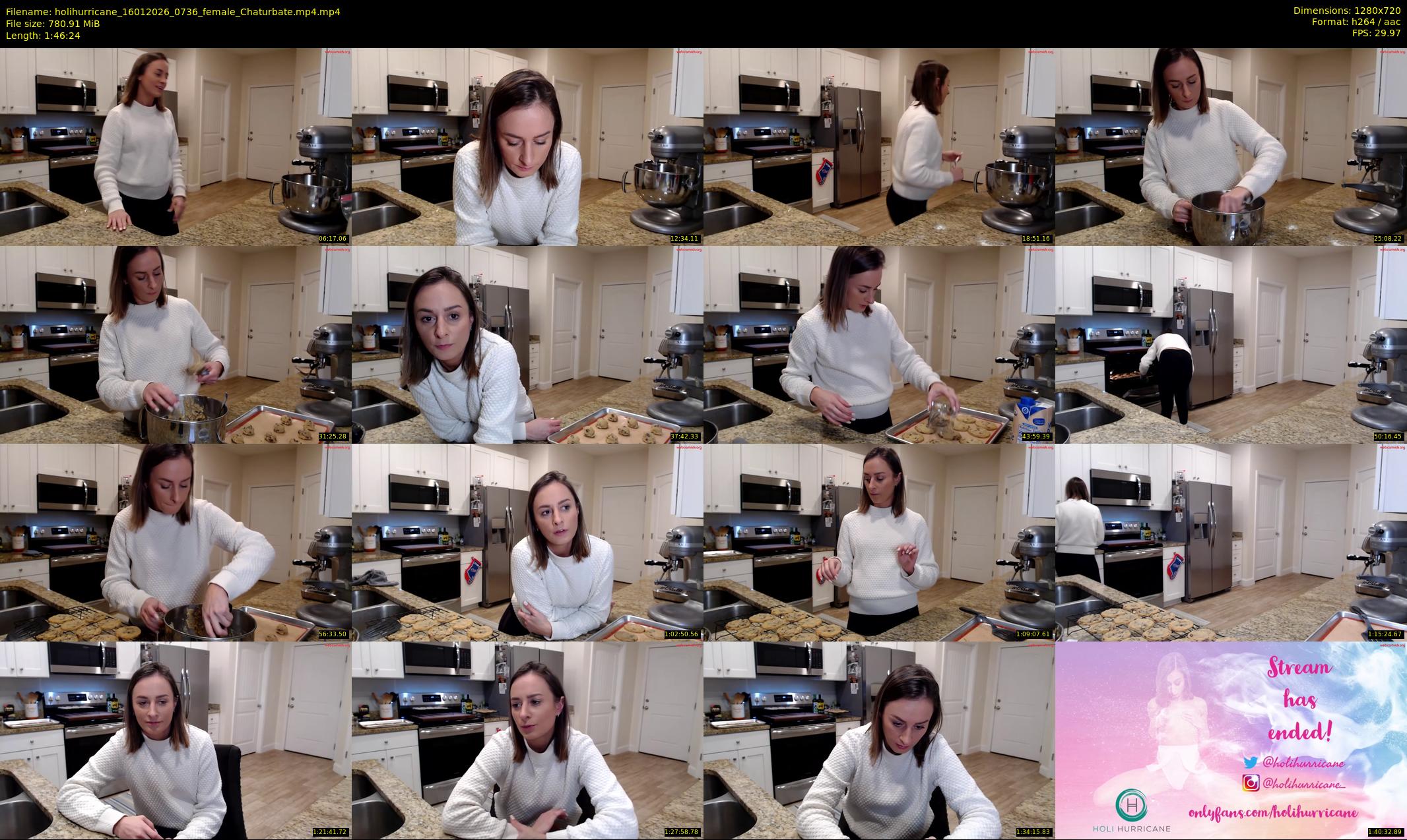 holihurricane — 107 minute Chaturbate female cam show recording, 720p, Jan 16, 2026