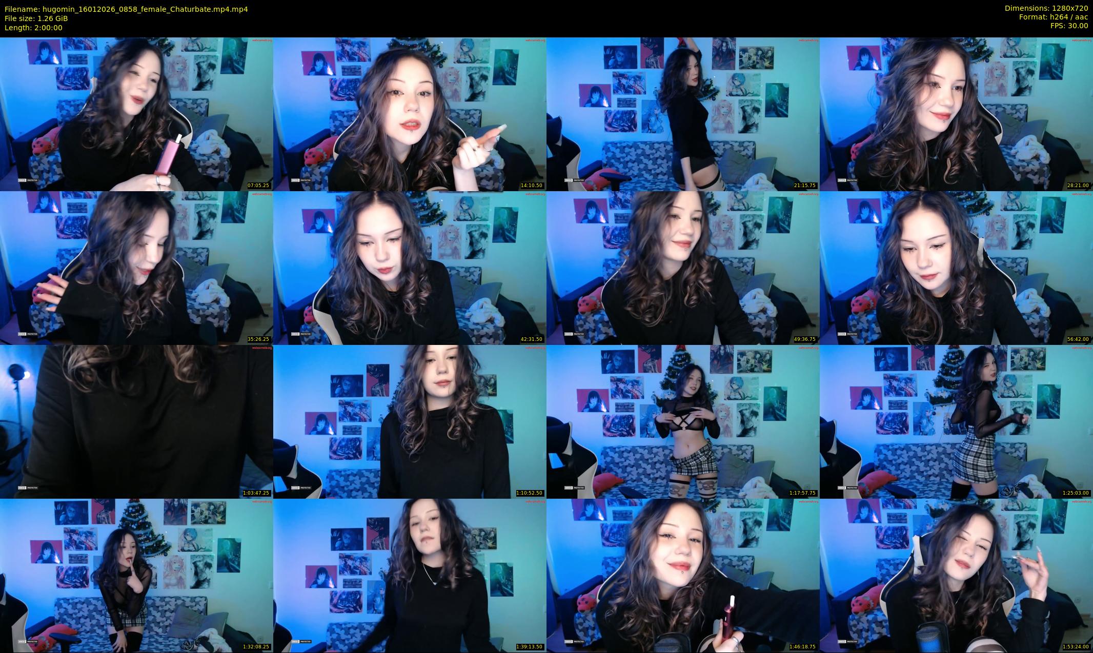 hugomin — 120 minute Chaturbate female cam show recording, 720p, Jan 16, 2026